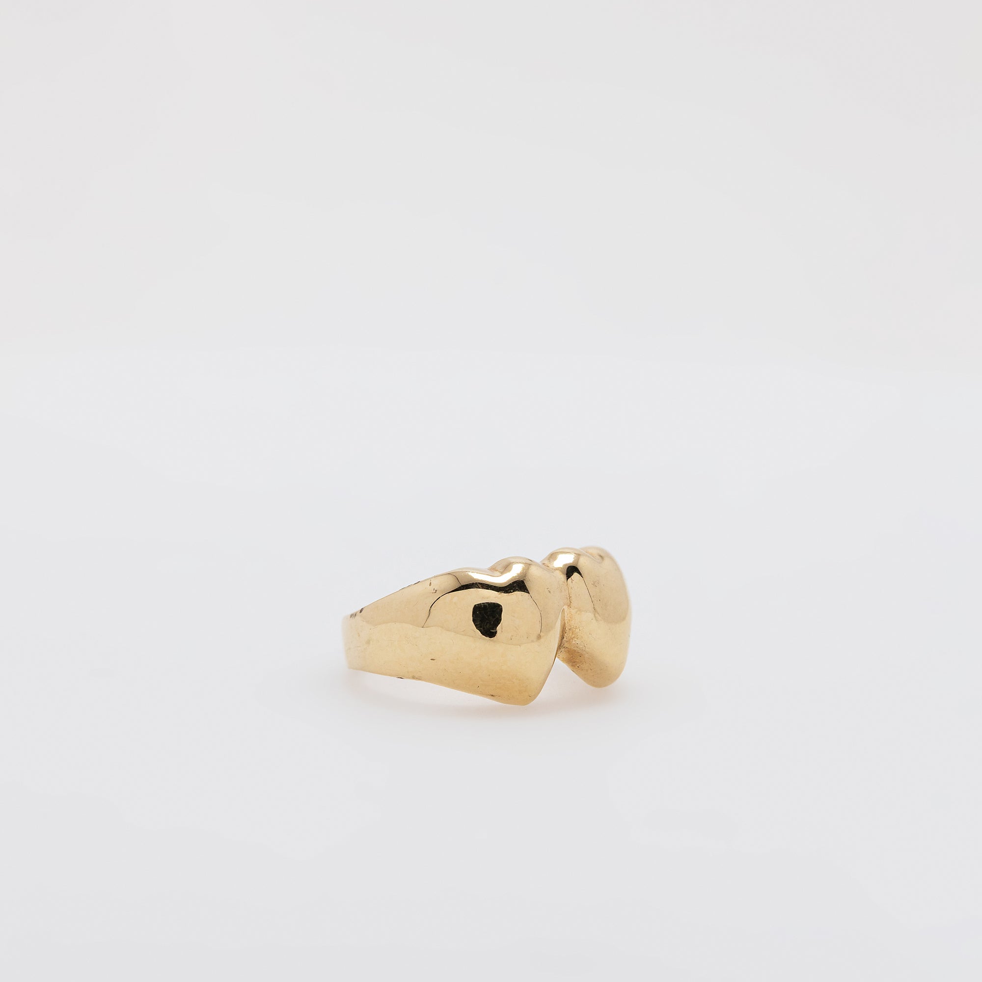 Double Puffed Love Ring