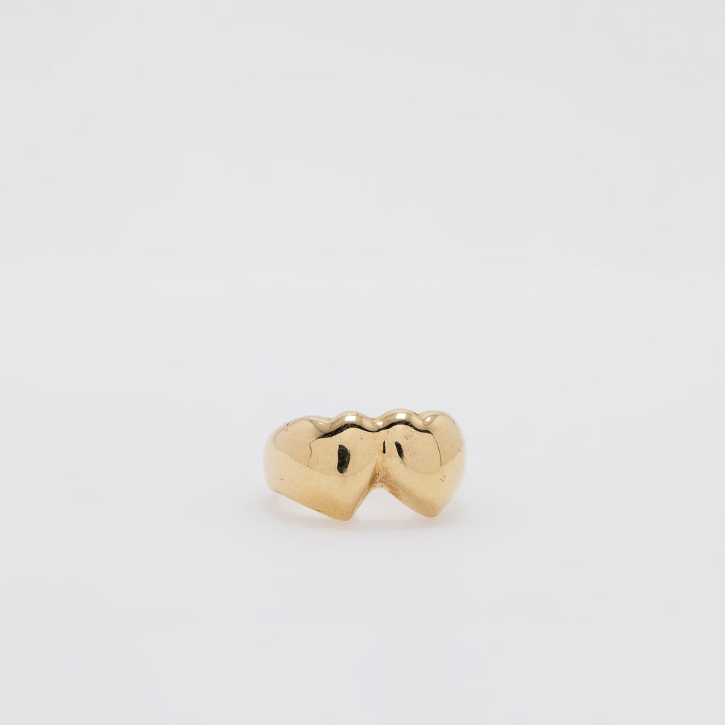 Double Puffed Love Ring