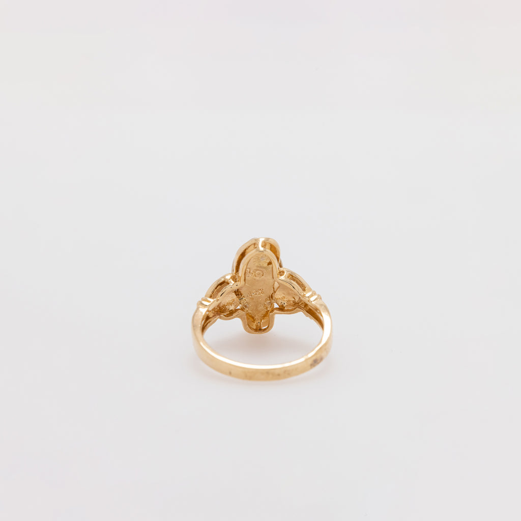 Diamond Strap Slippah Ring [Size 6.25]