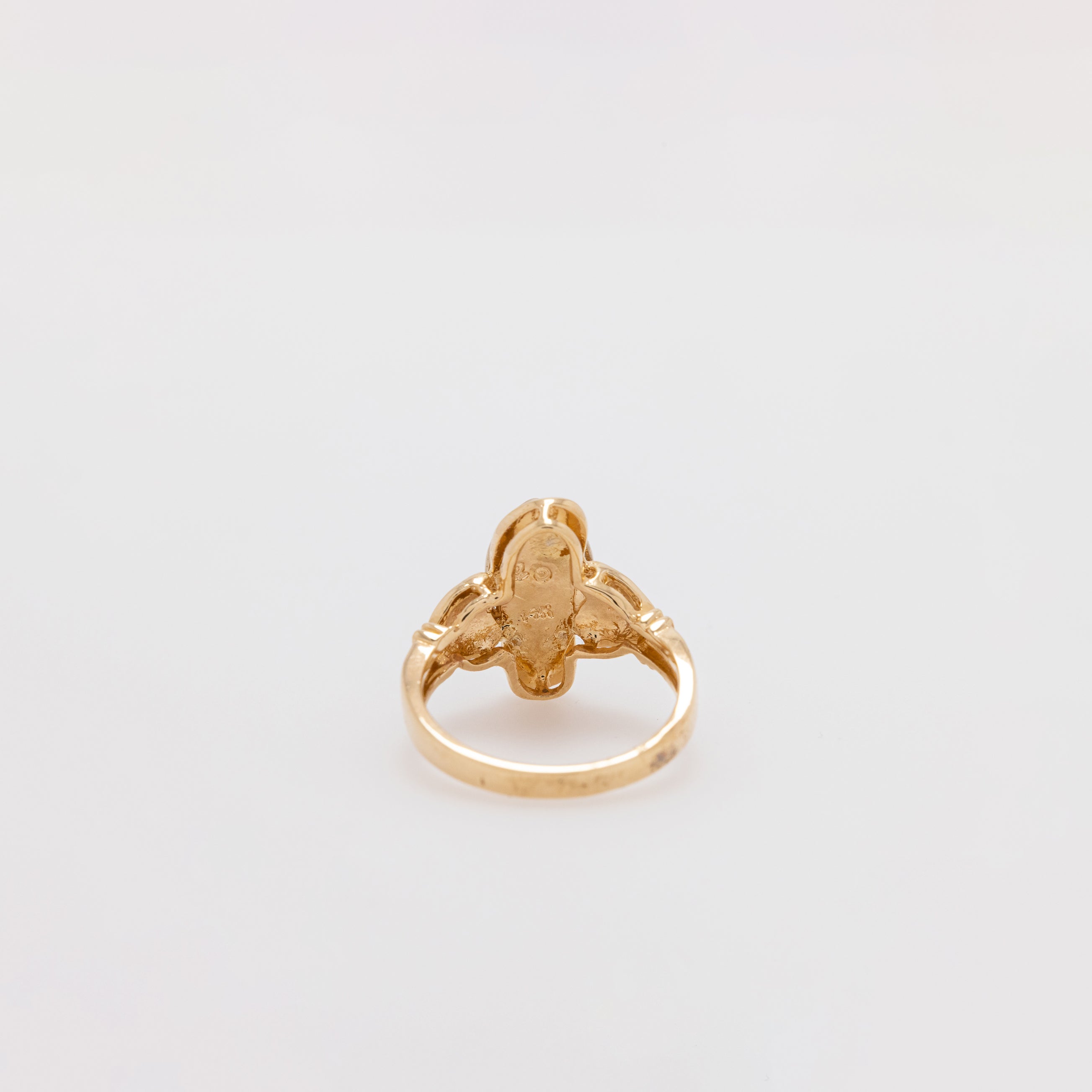 Diamond Strap Slippah Ring [Size 6.25]
