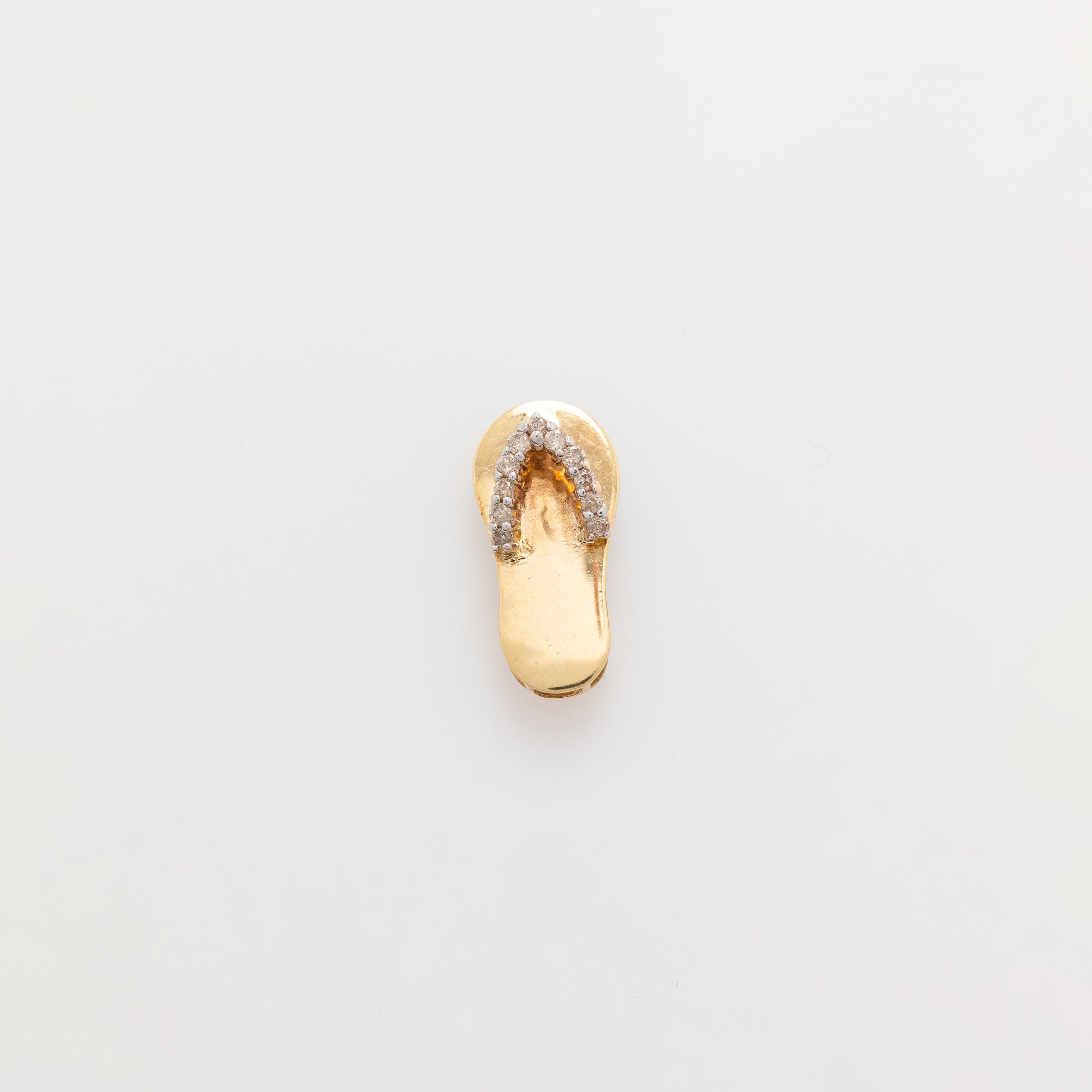 Diamond Slippah in Yellow Gold
