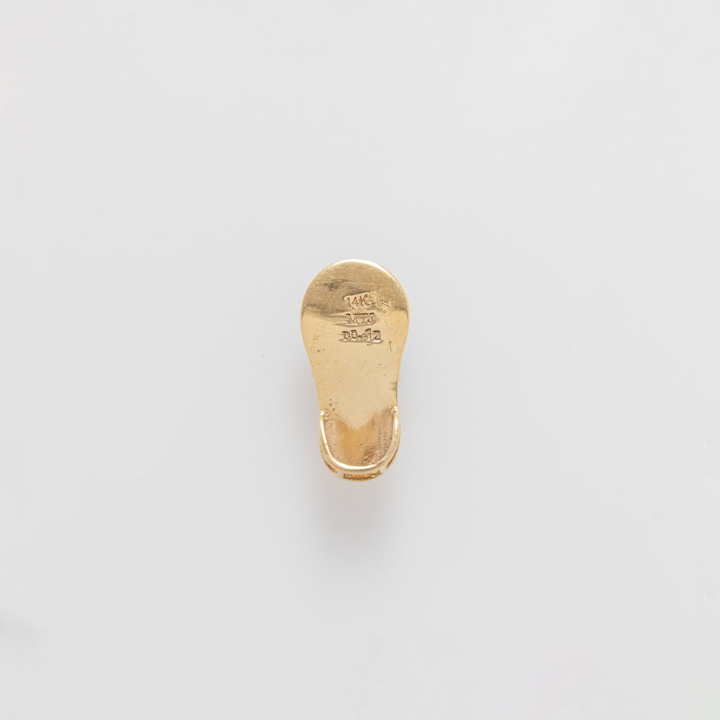 Diamond Slippah in Yellow Gold