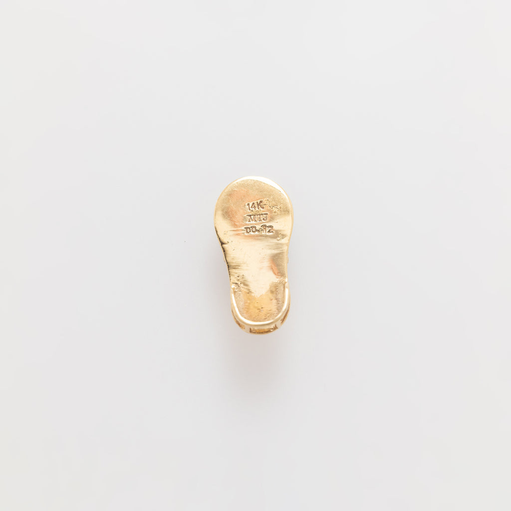 Diamond Slippah in Yellow Gold