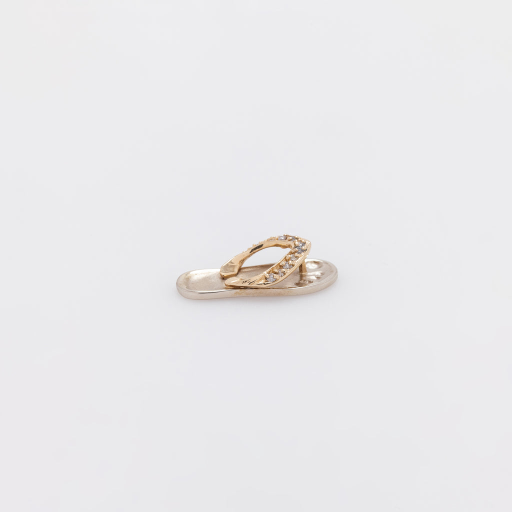 Diamond Green Gold Rightie Slippah