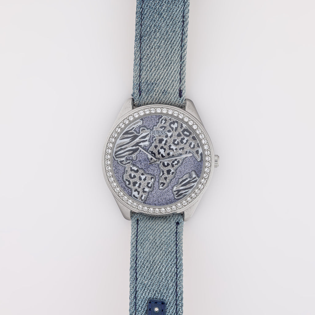 Denim Globe Guess Watch