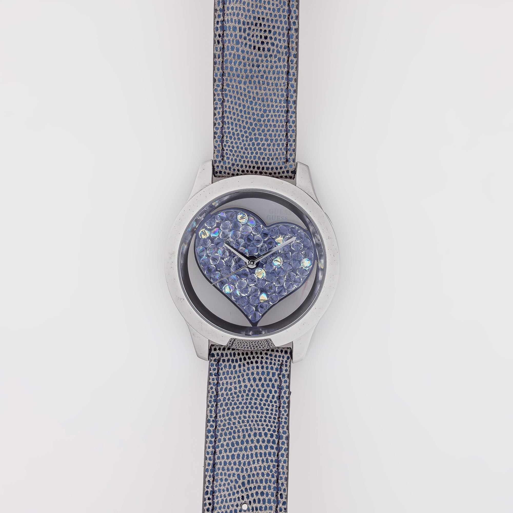 Aoi Crystal Heart Guess Watch