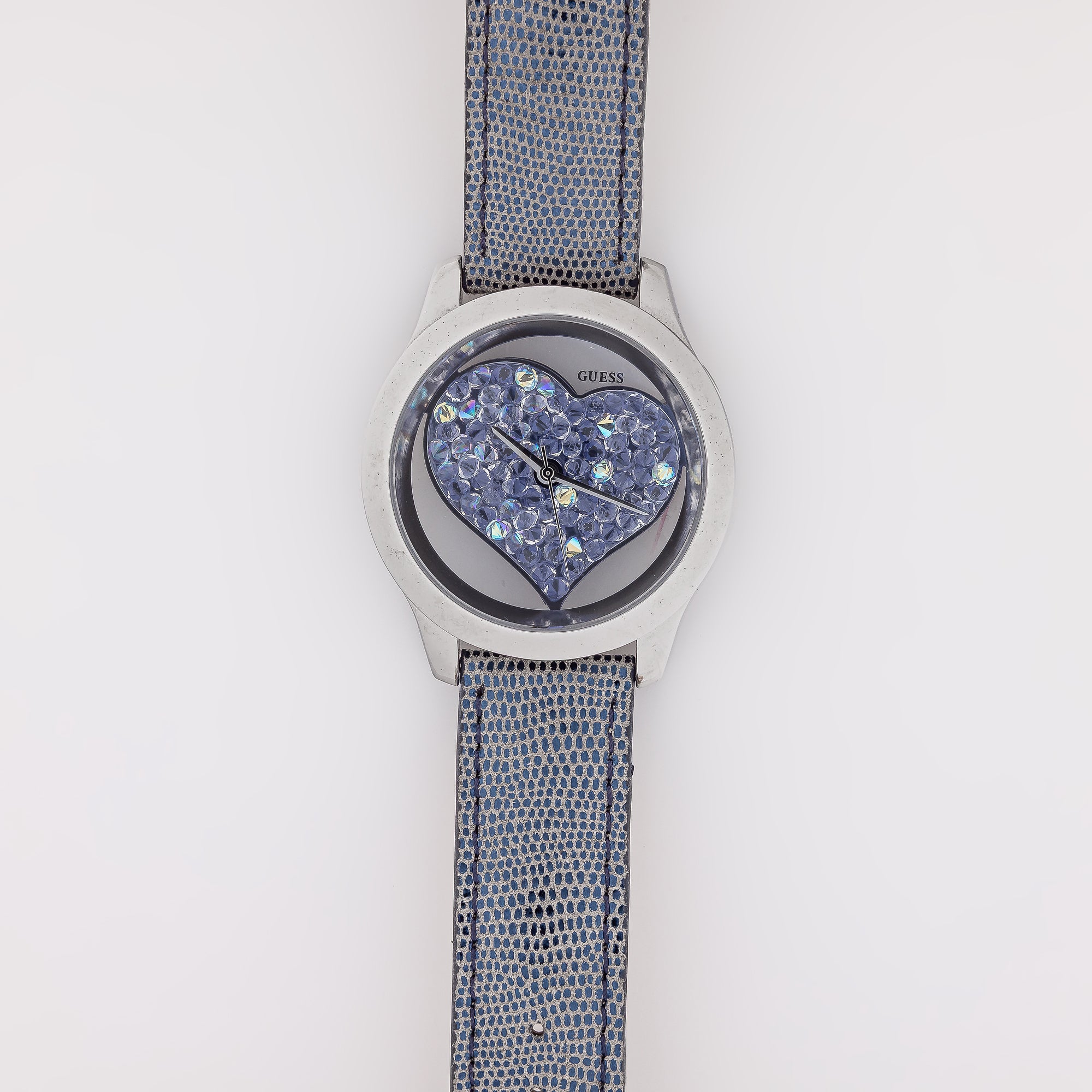 Aoi Crystal Heart Guess Watch