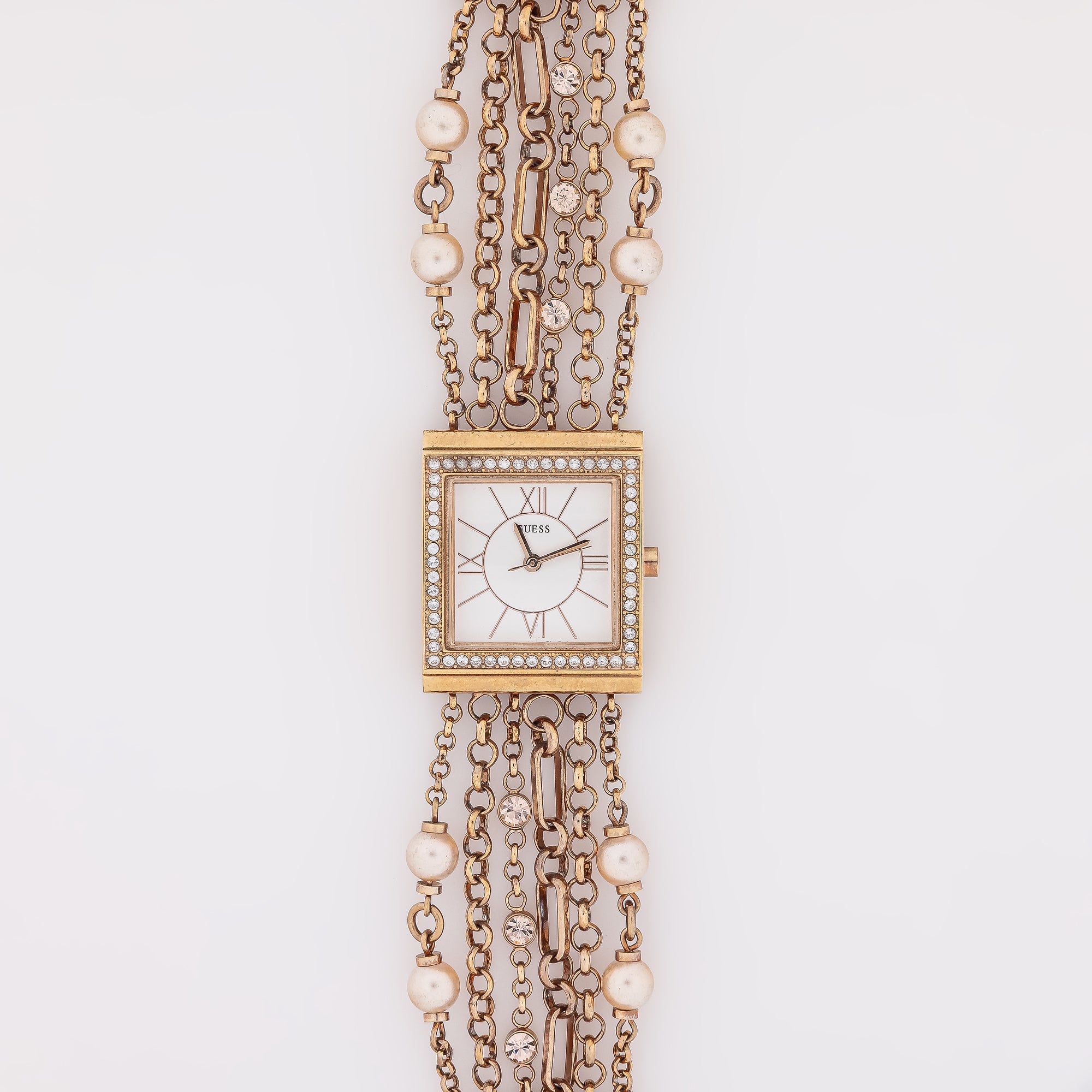 Roku Guess Watch in Rose Gold
