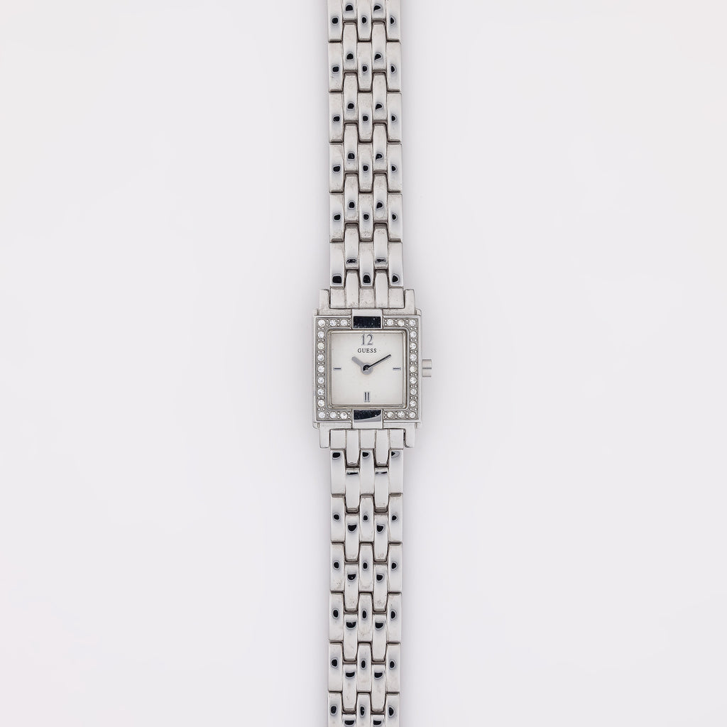 Square CZ Frame Guess Watch