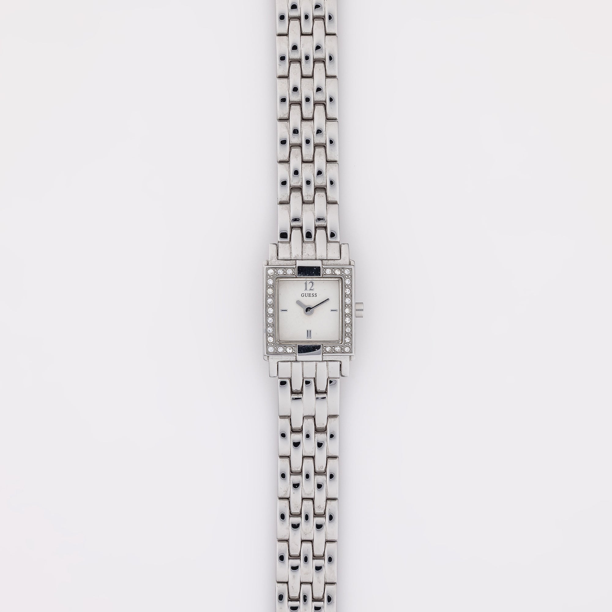Square CZ Frame Guess Watch