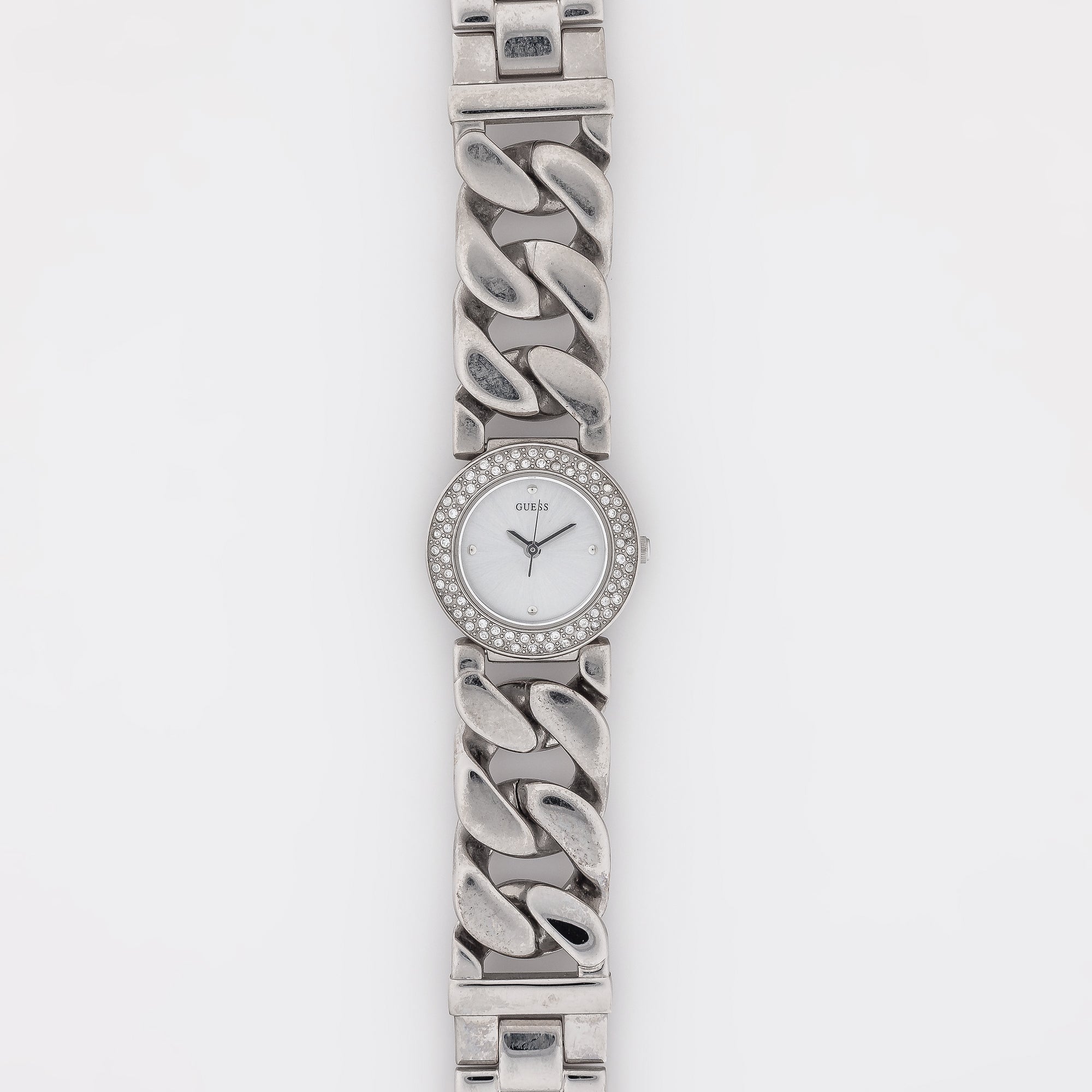 Circle Cuban Link Guess Watch