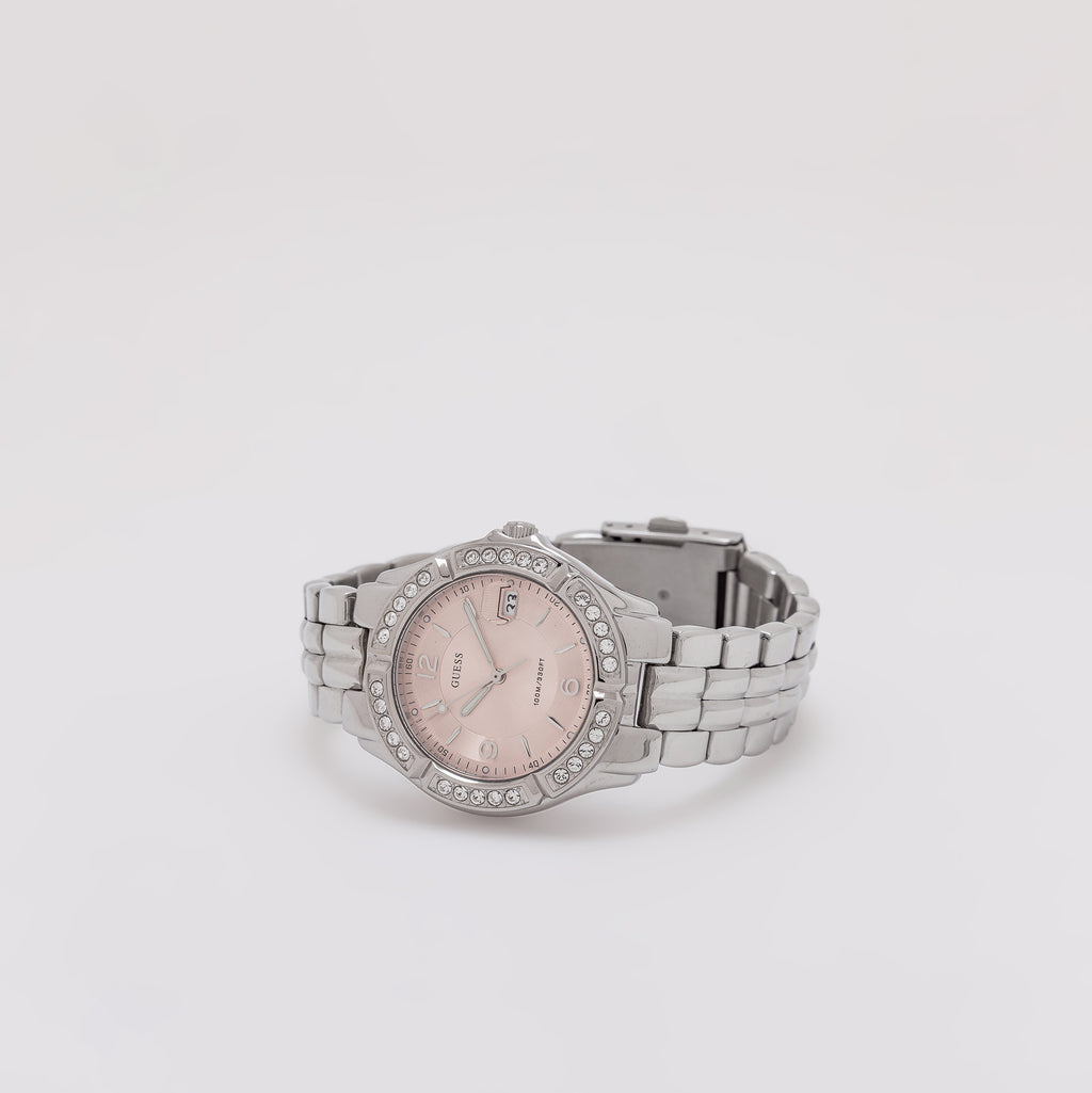 Pink Circle Guess Watch