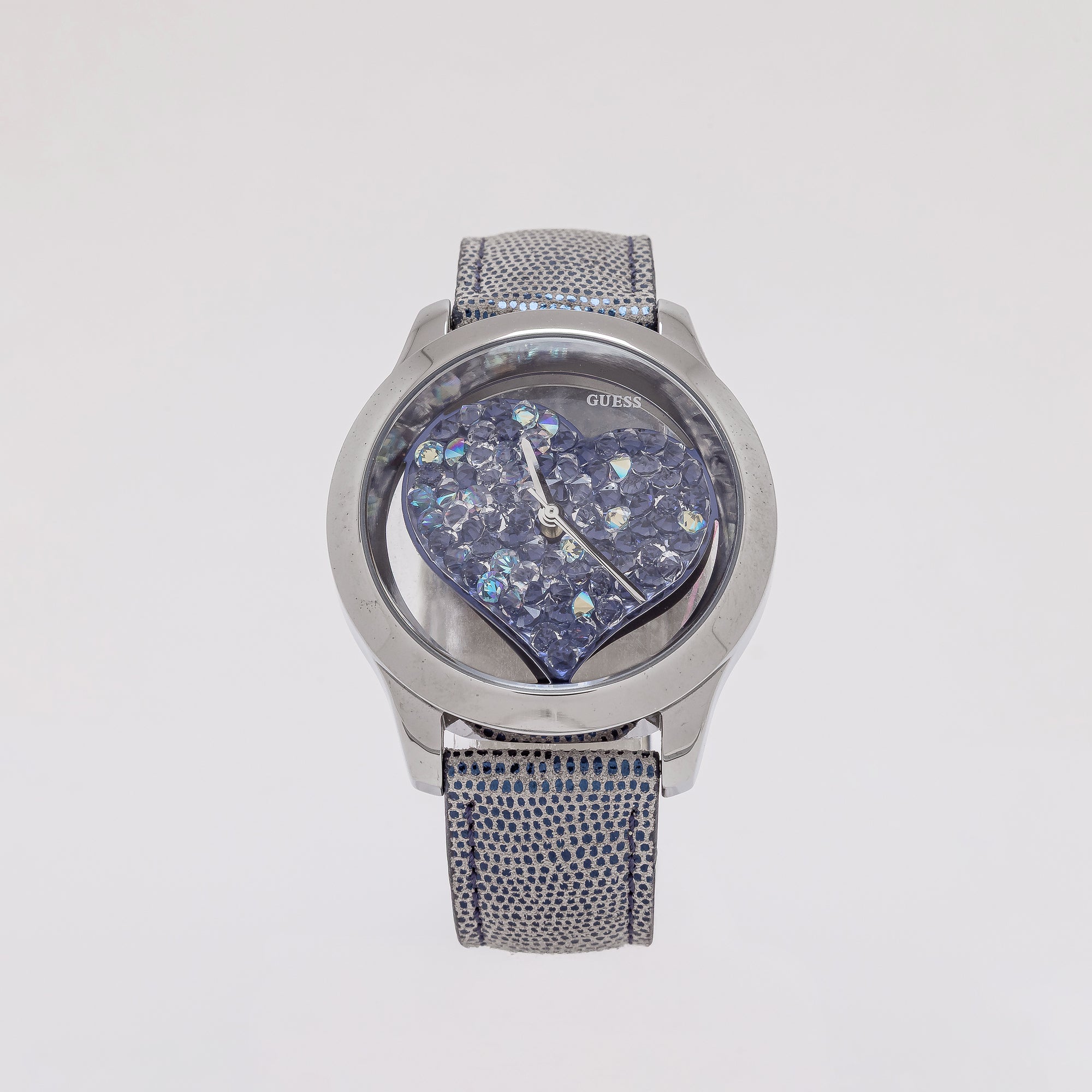 Aoi Crystal Heart Guess Watch