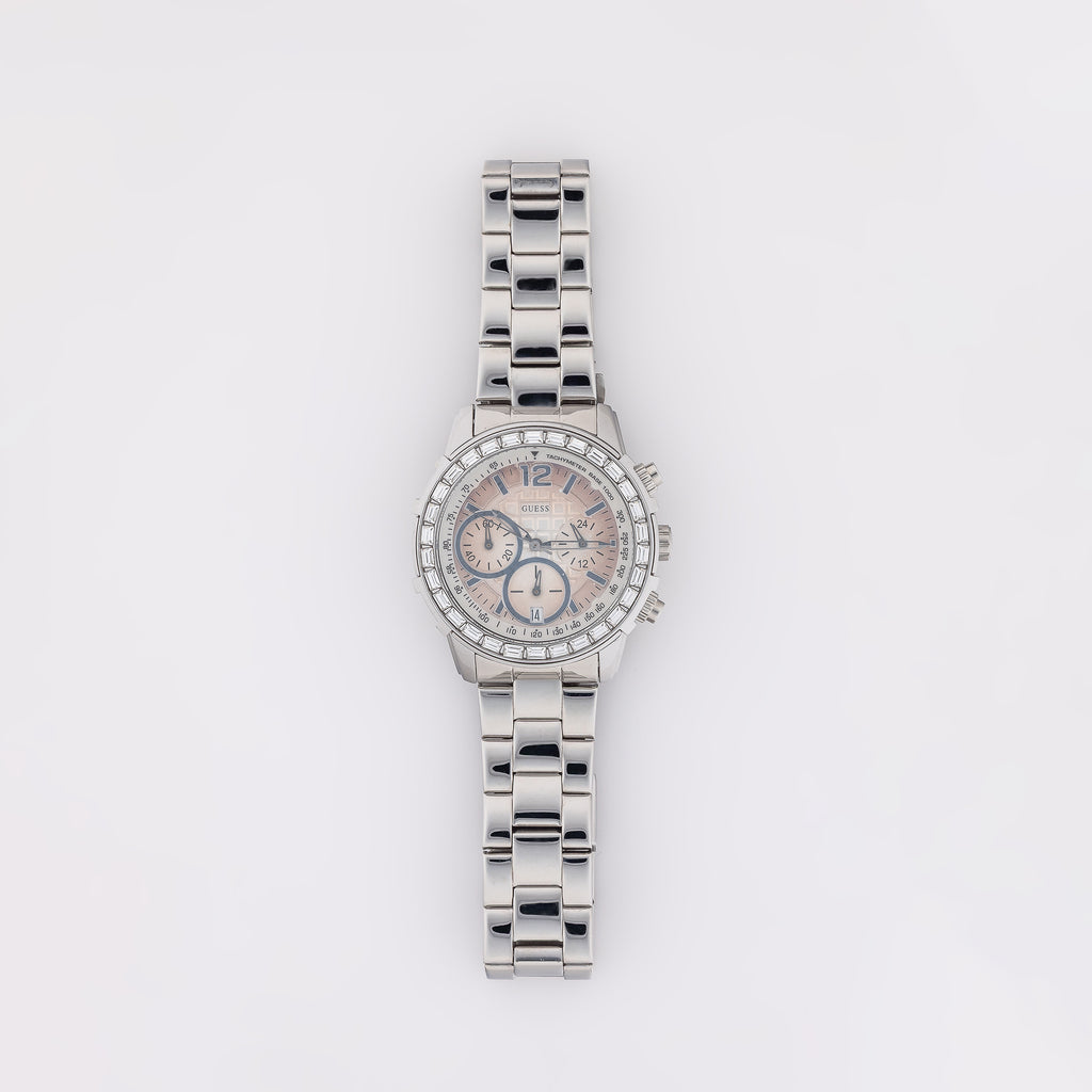 Pink Baguette Guess Watch