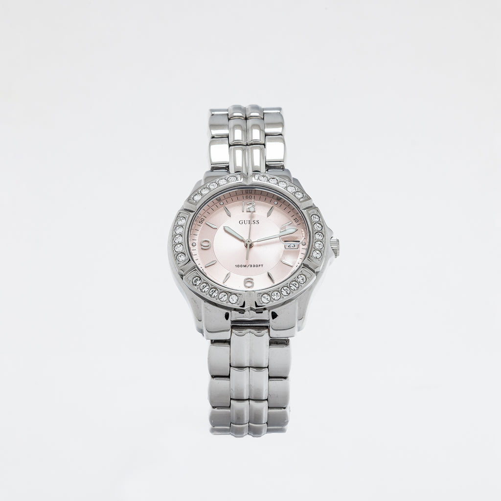 Pink Circle Guess Watch