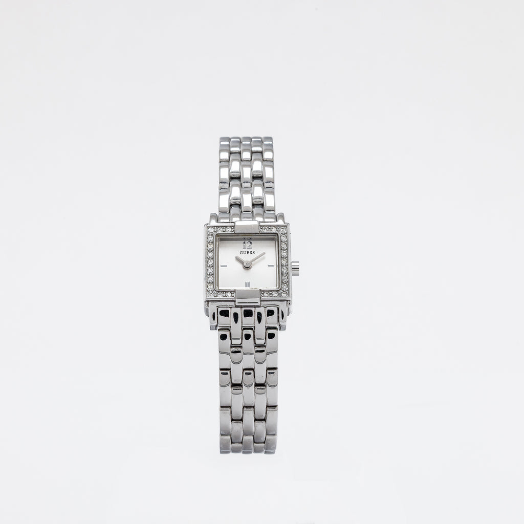 Square CZ Frame Guess Watch