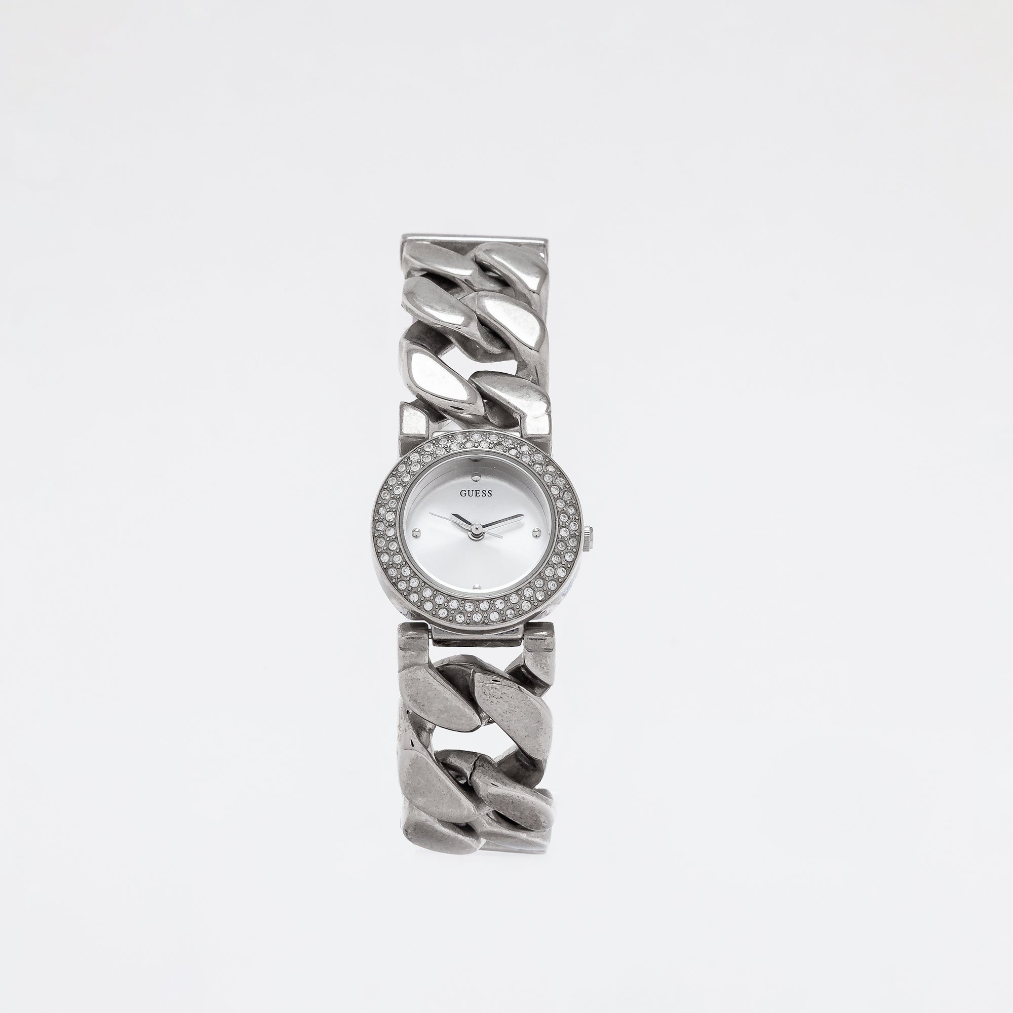 Circle Cuban Link Guess Watch