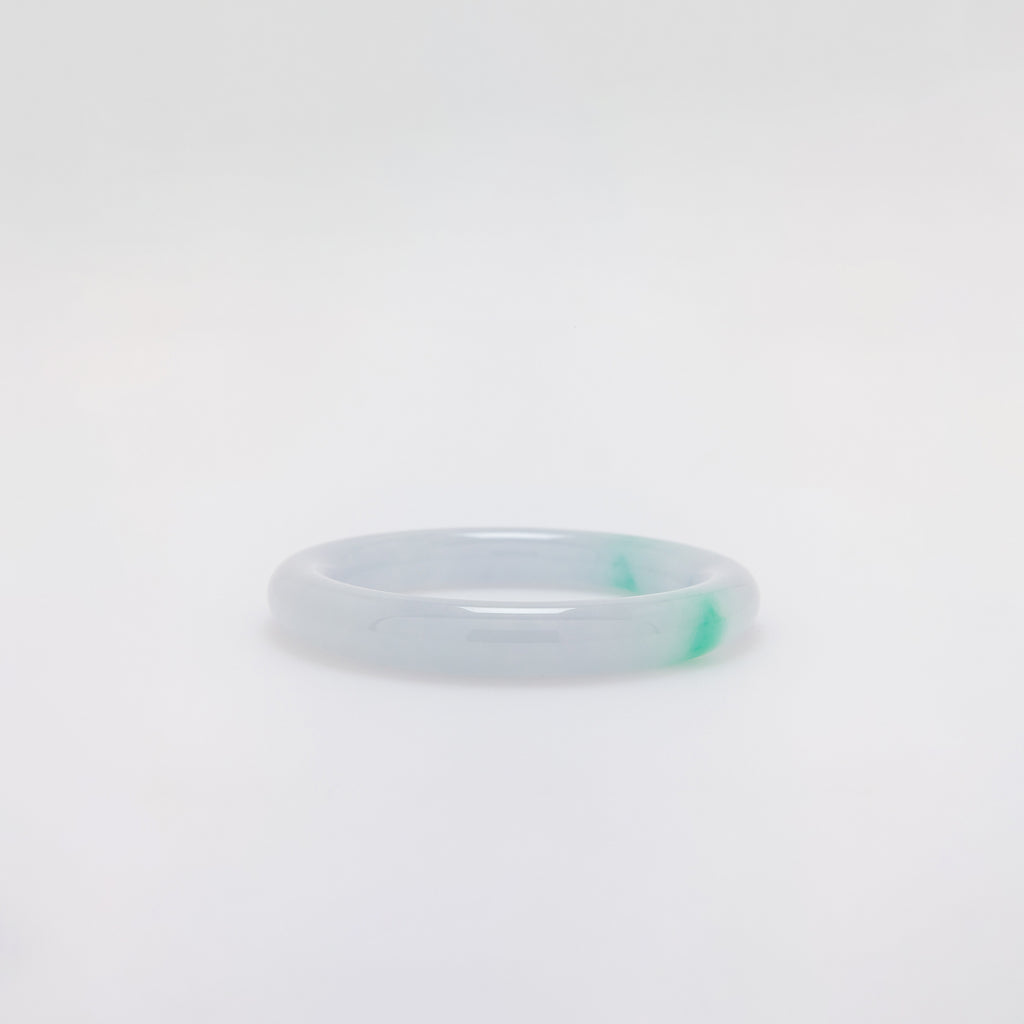 Double Dots Jade Bangle