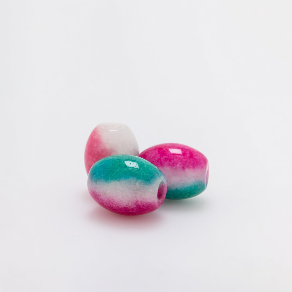 Tricolor Jade Barrel