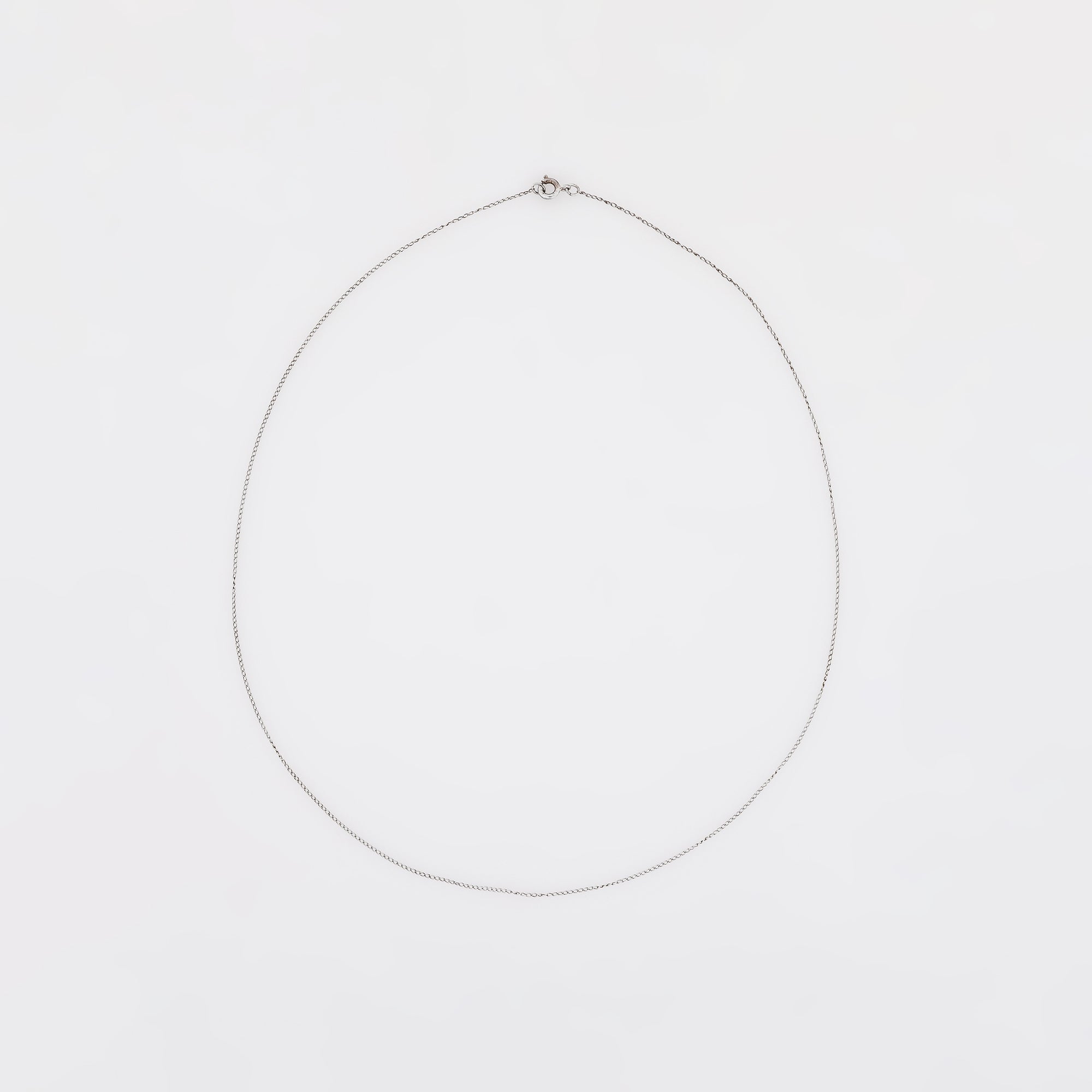 Flat Link Chain Sterling Silver Necklace