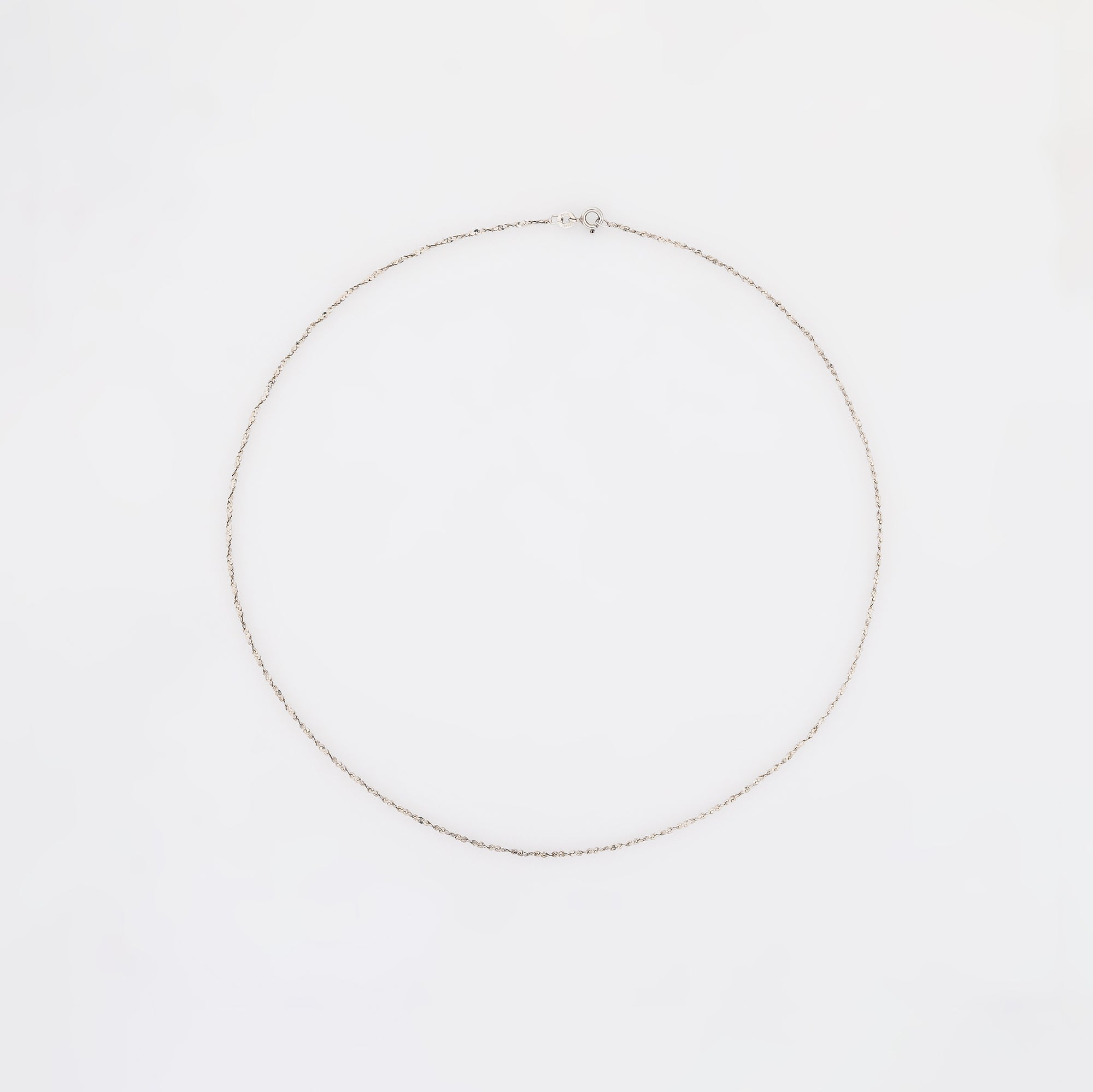 Twisted Discs Sterling Silver Necklace