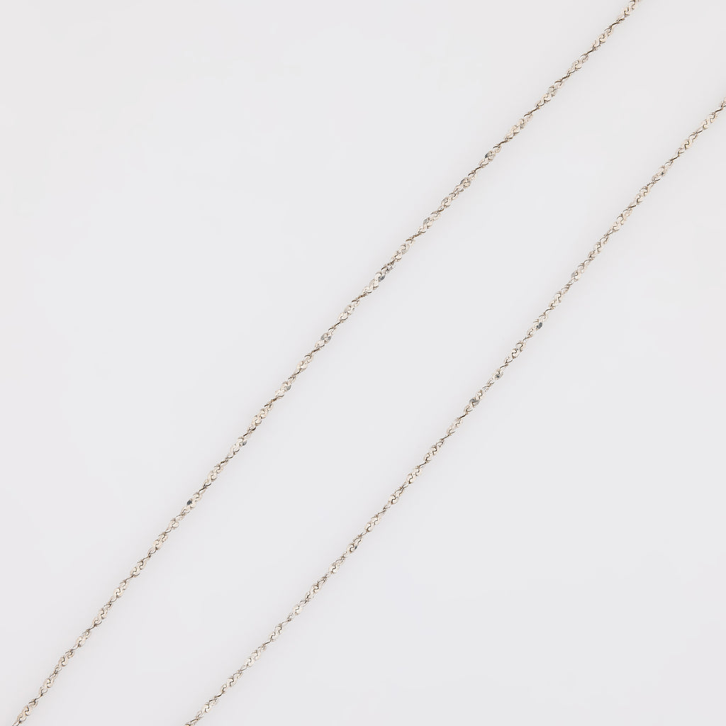 Twisted Discs Sterling Silver Necklace