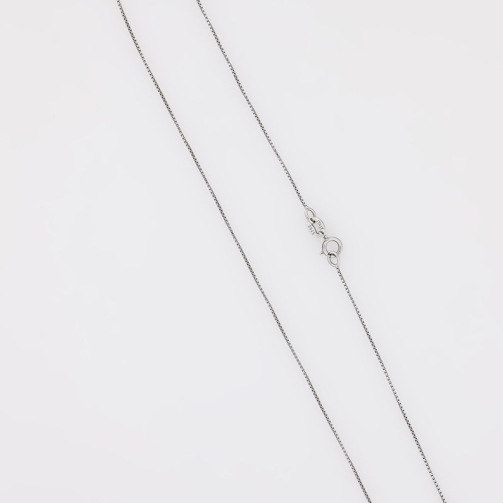 Box Chain Sterling Silver Necklace