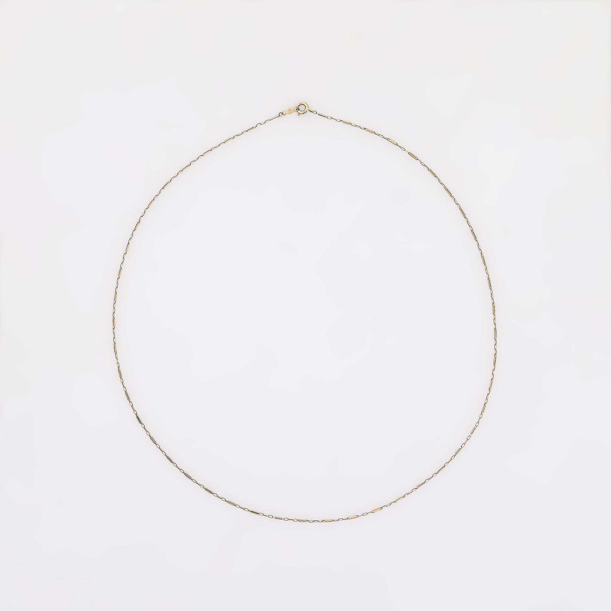 Bar Link Duo Chain in 14k Yellow Gold