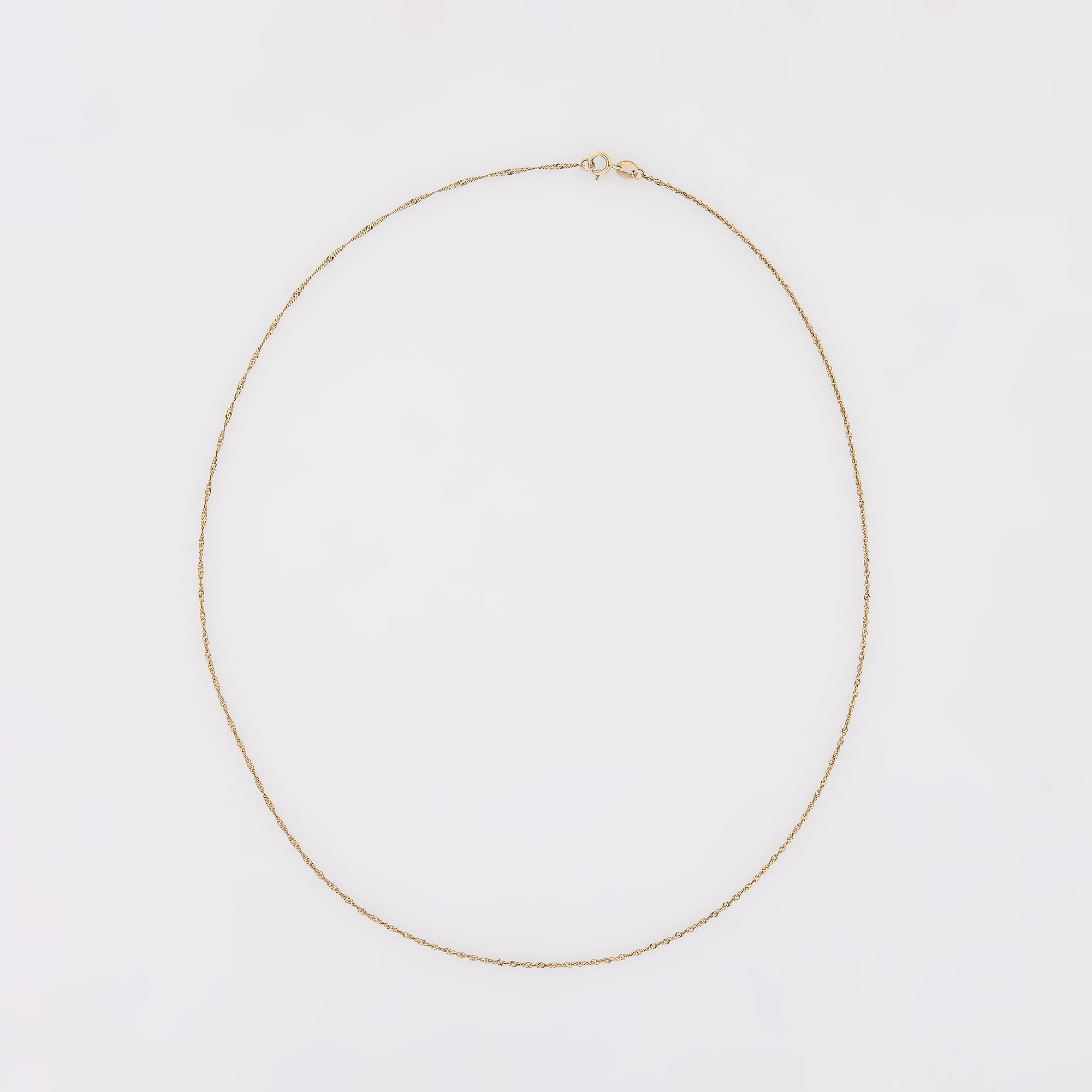 Singapore Chain in 14k Yellow Gold