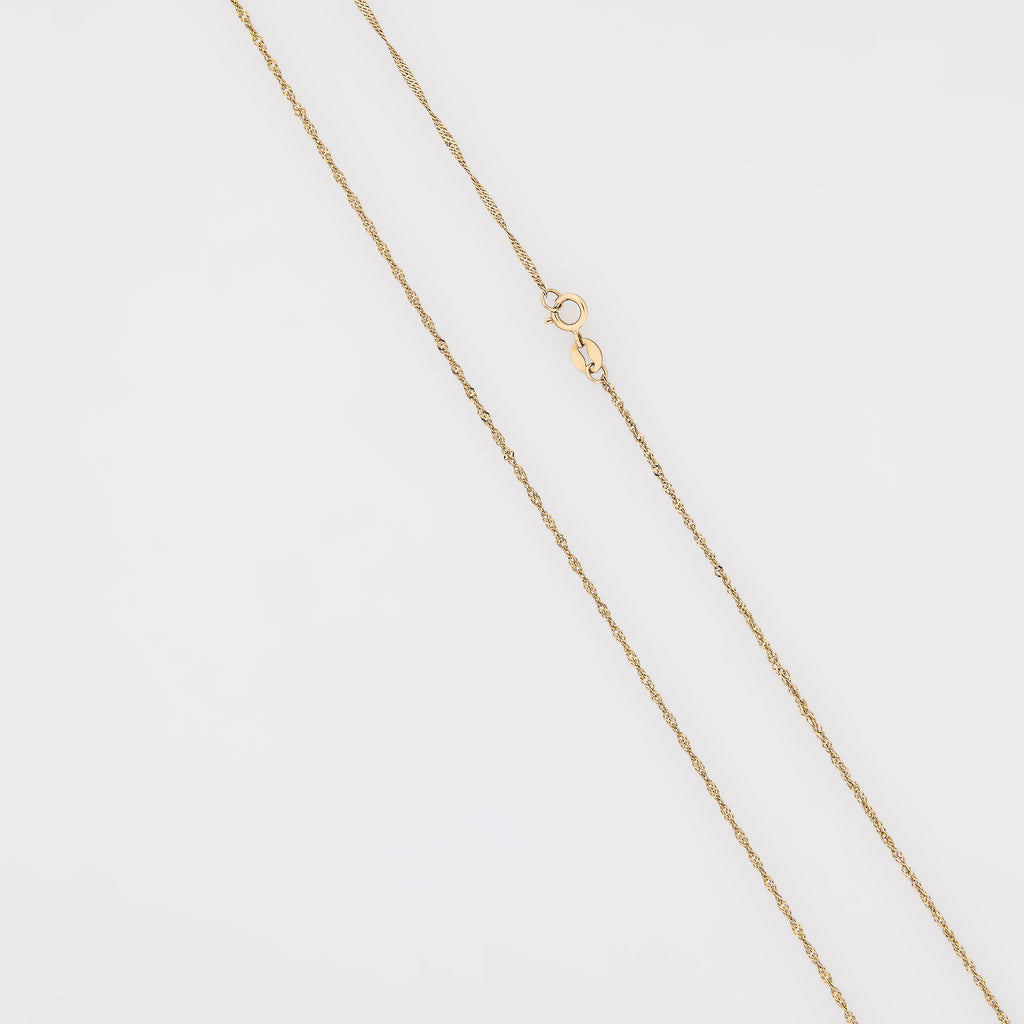 Singapore Chain in 14k Yellow Gold