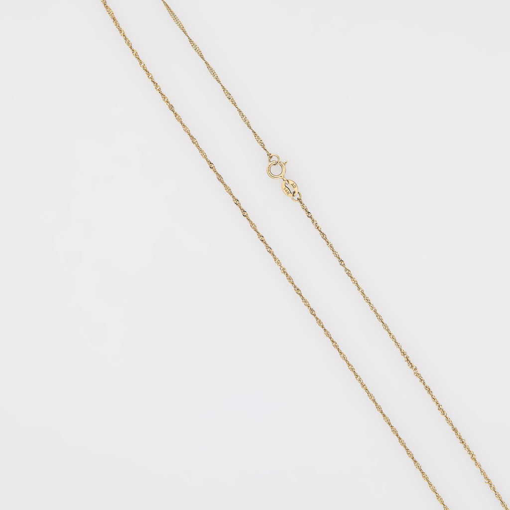 Singapore Chain in 14k Yellow Gold