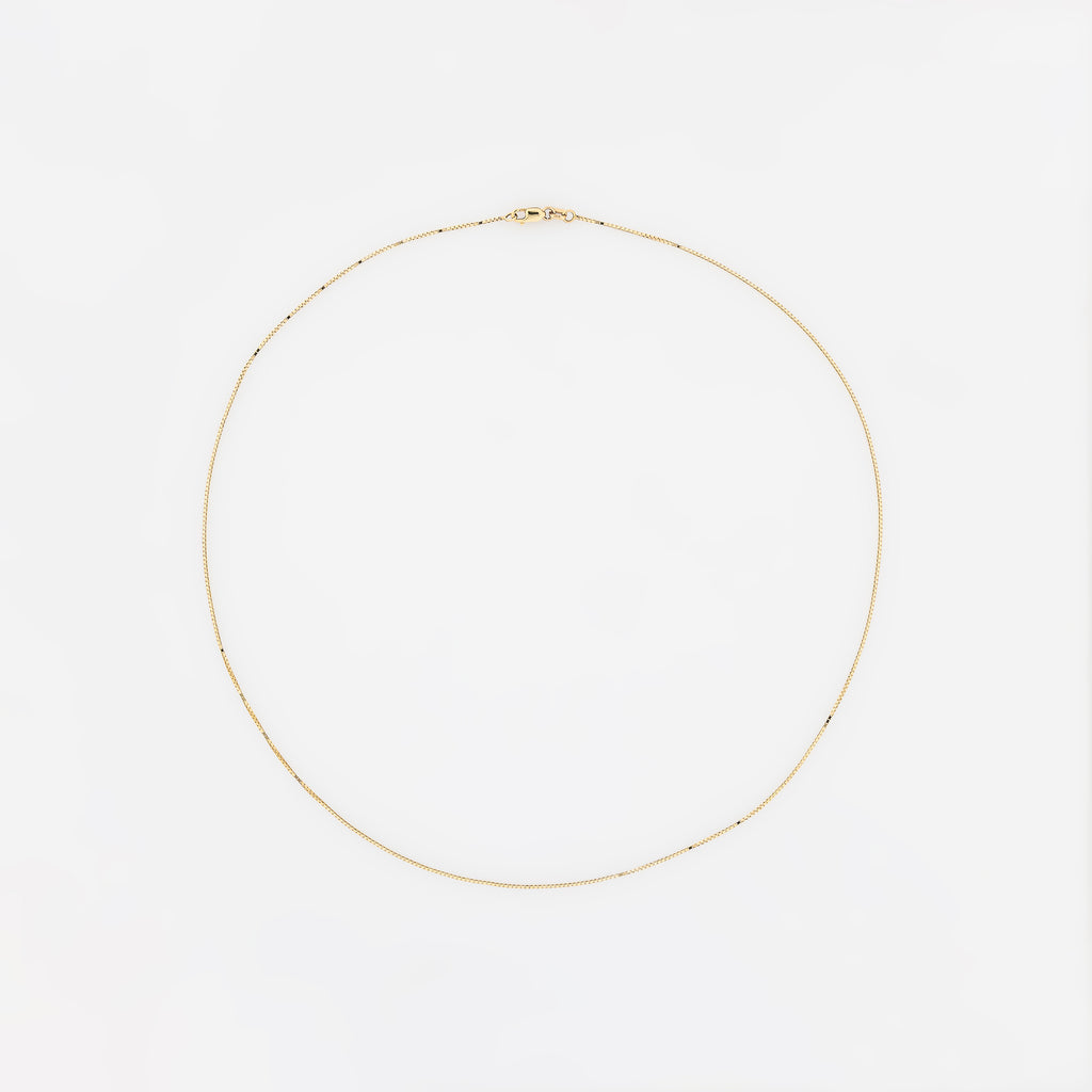20" Box Chain in 14k Yellow Gold