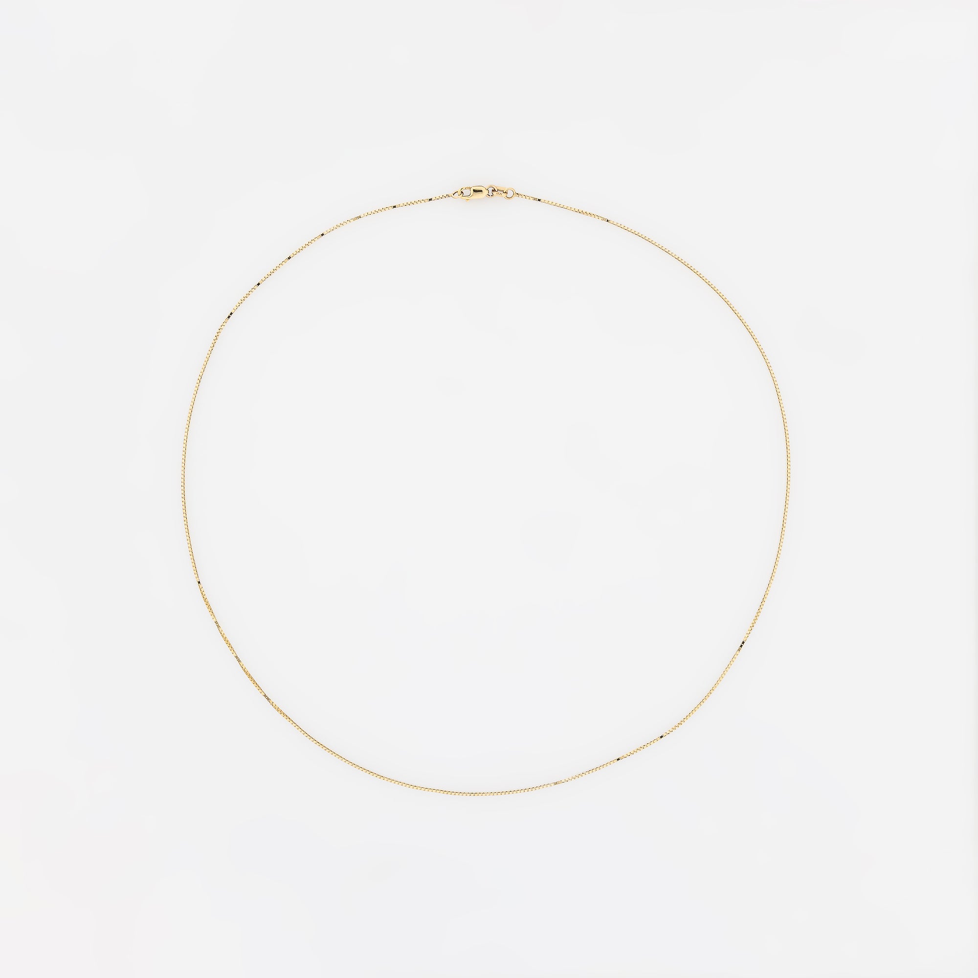 20" Box Chain in 14k Yellow Gold