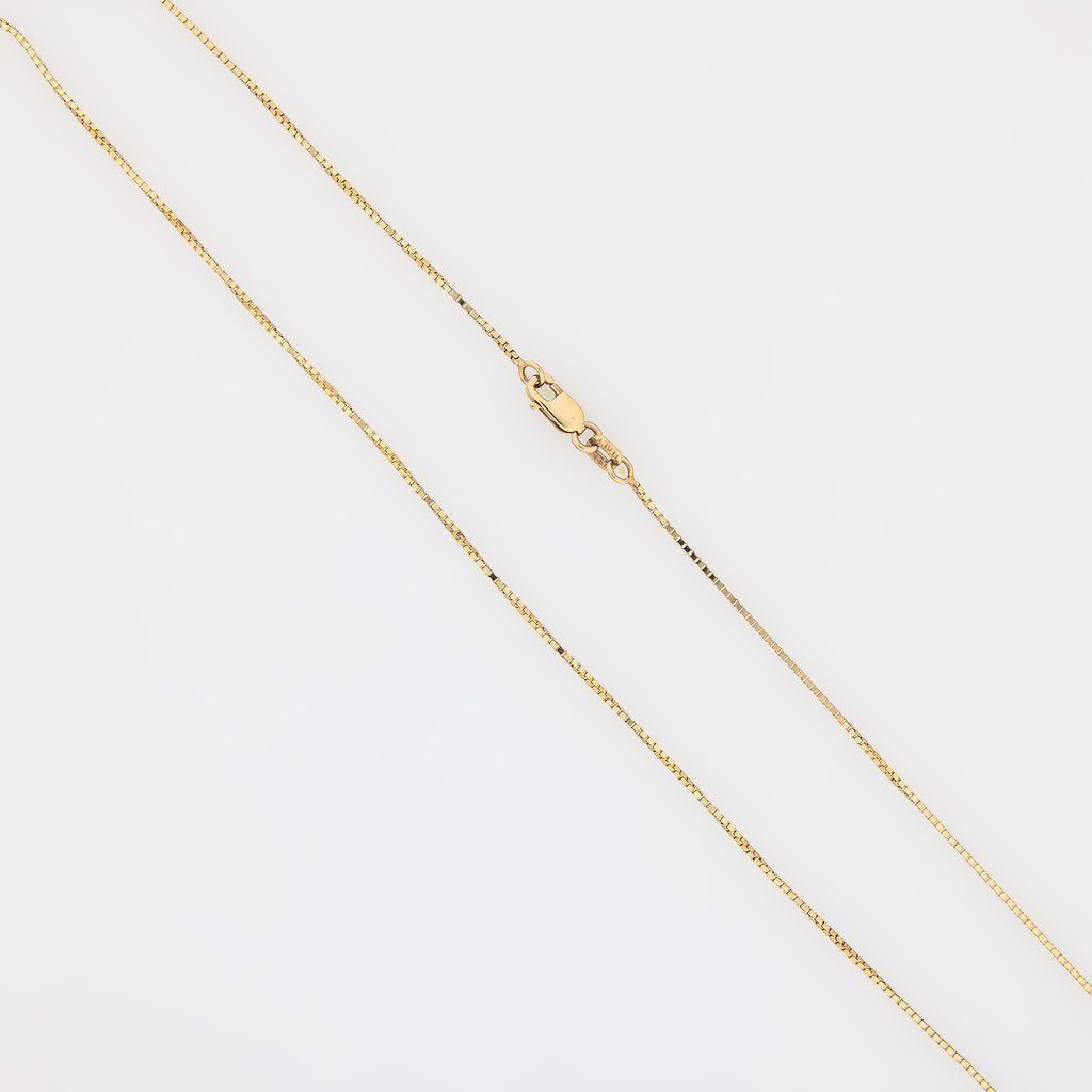 20" Box Chain in 14k Yellow Gold