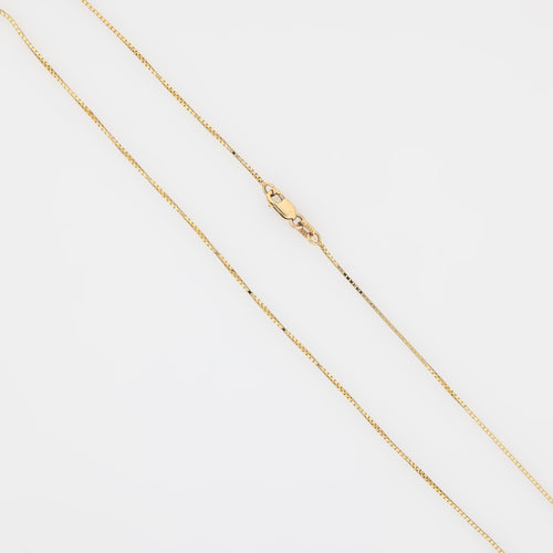 20" Box Chain in 14k Yellow Gold