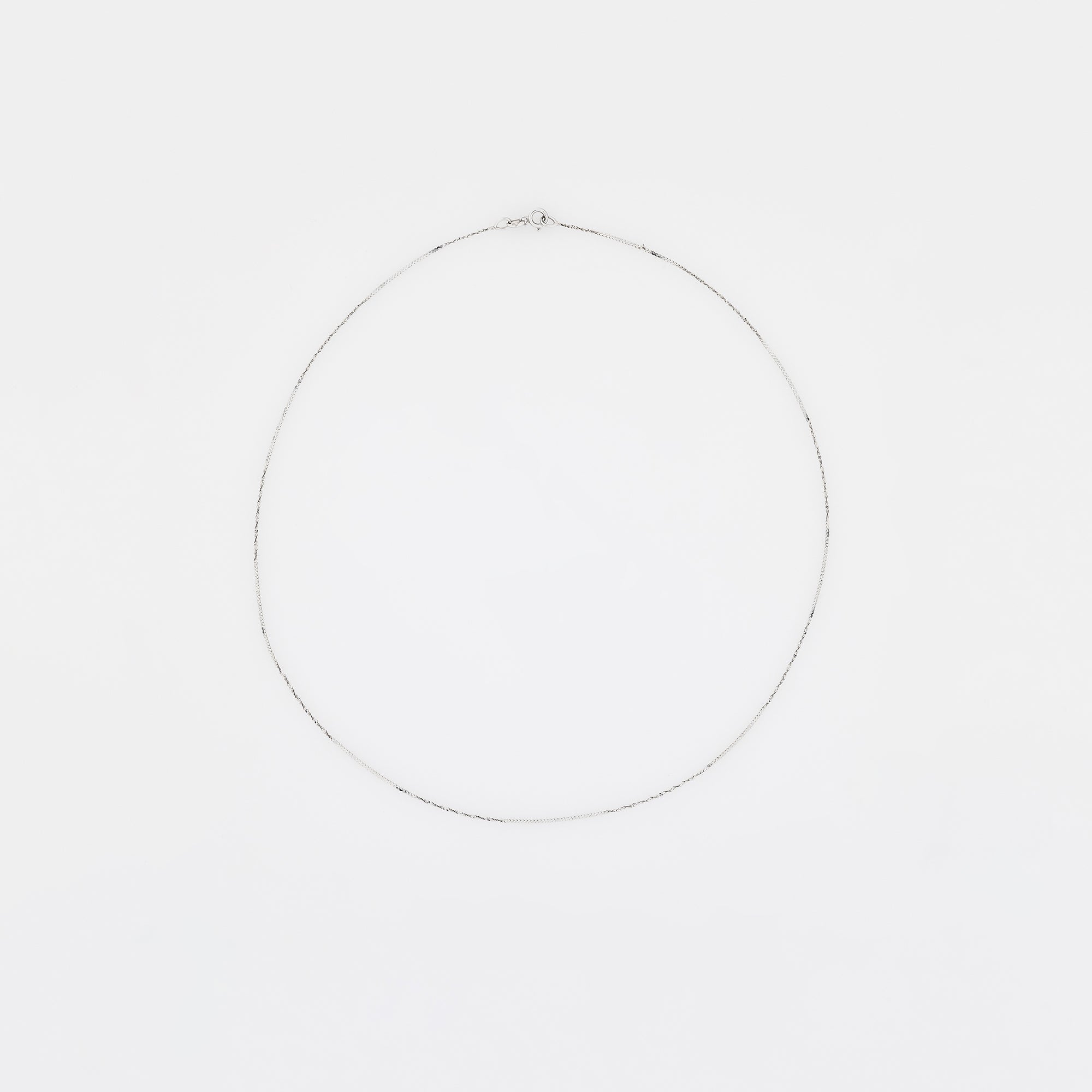 Interval Twist Chain in 14k White Gold