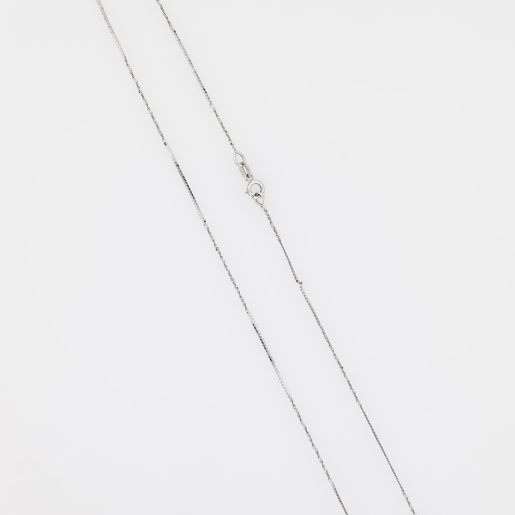 Interval Twist Chain in 14k White Gold
