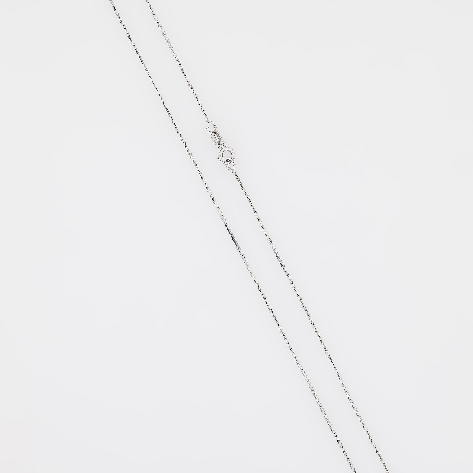 Interval Twist Chain in 14k White Gold