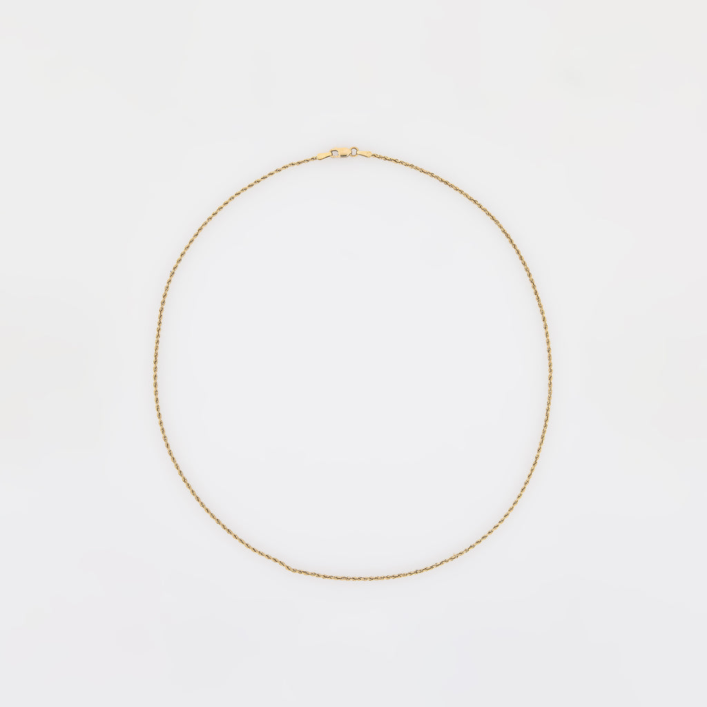 Rope Chain in 14k Yellow Gold