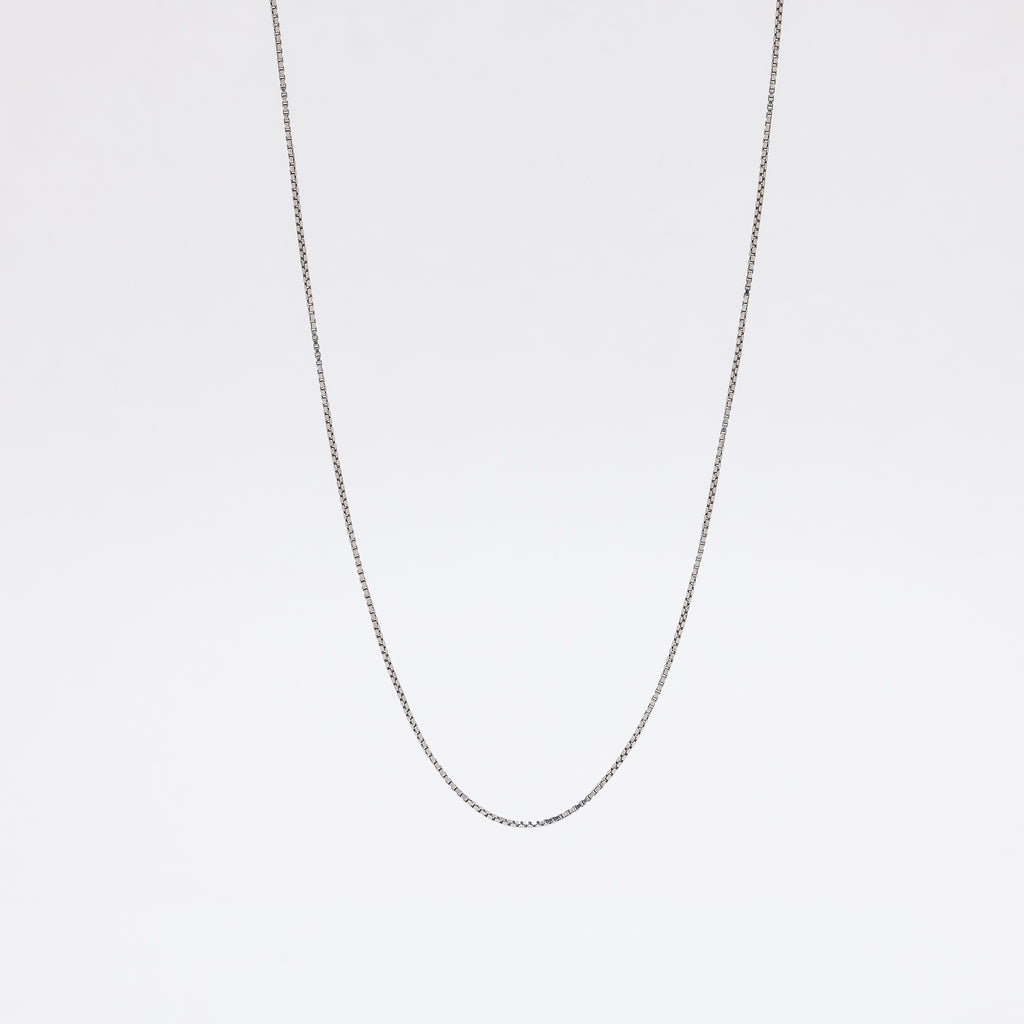 Box Chain Sterling Silver Necklace