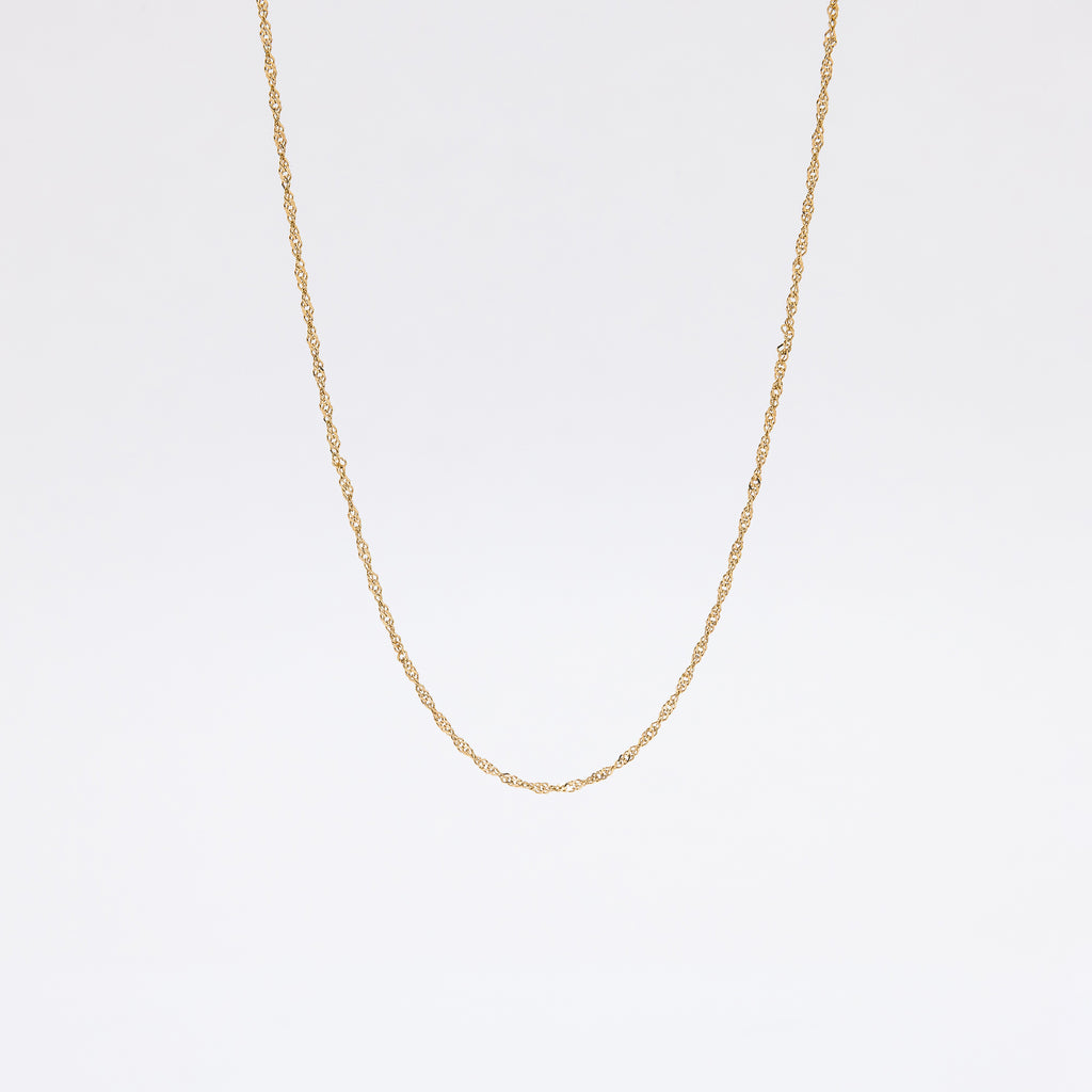 Singapore Chain in 14k Yellow Gold