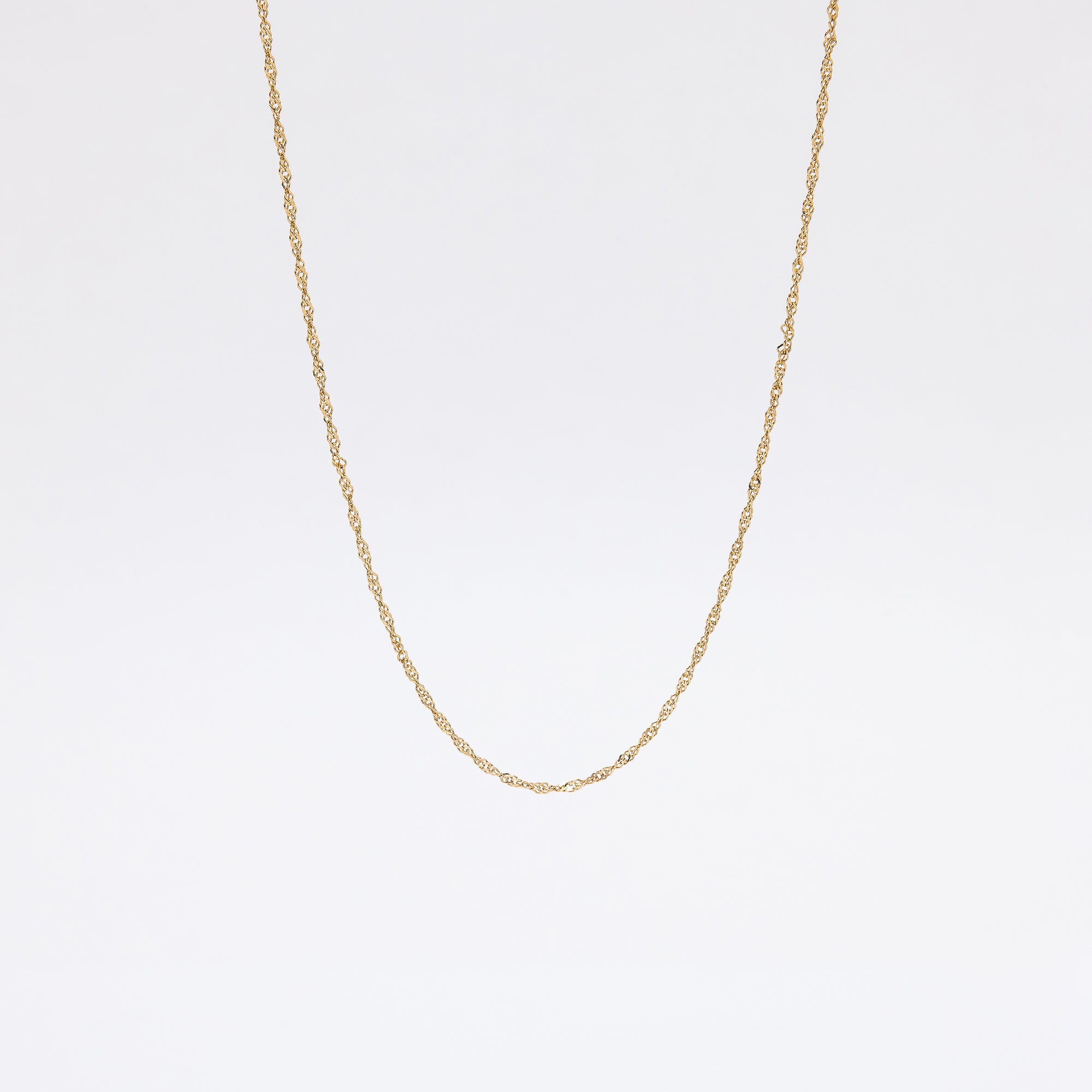 Singapore Chain in 14k Yellow Gold