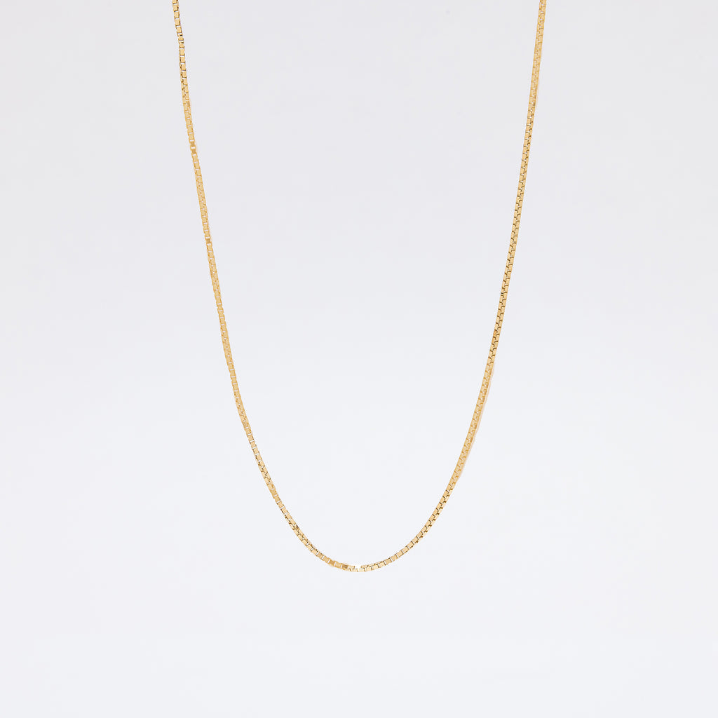 20" Box Chain in 14k Yellow Gold