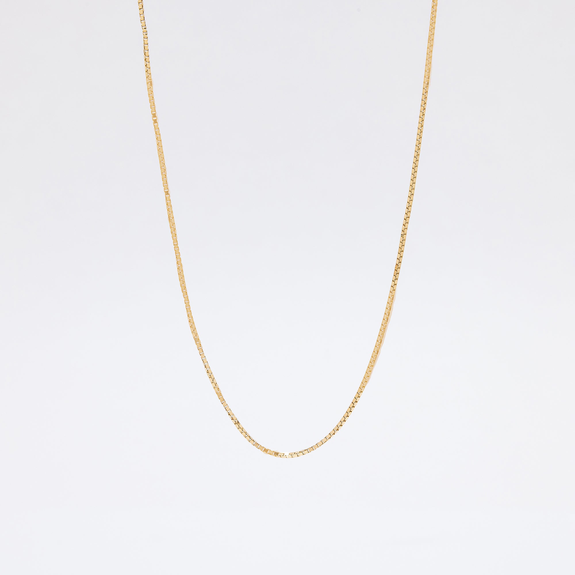 20" Box Chain in 14k Yellow Gold