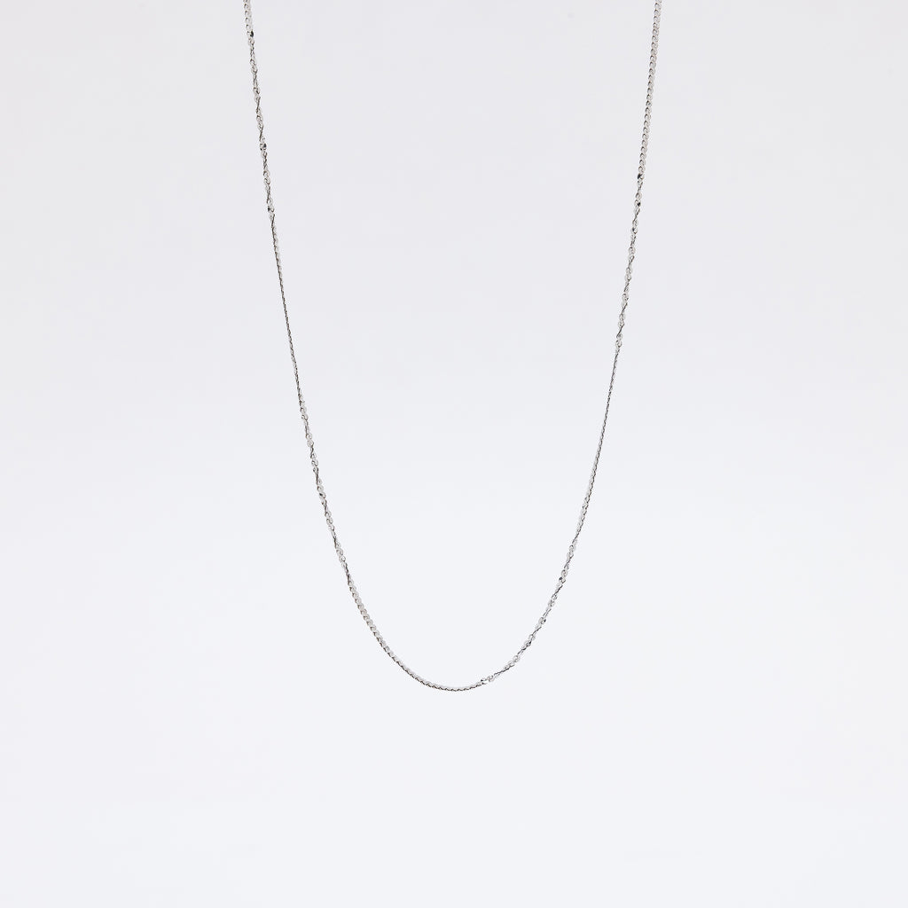 Interval Twist Chain in 14k White Gold