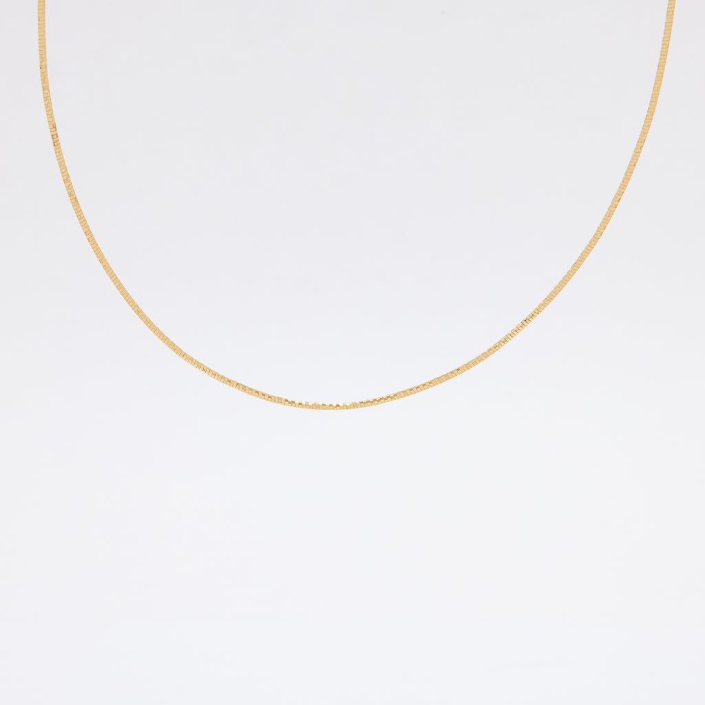 18" Box Chain in 14k Yellow Gold