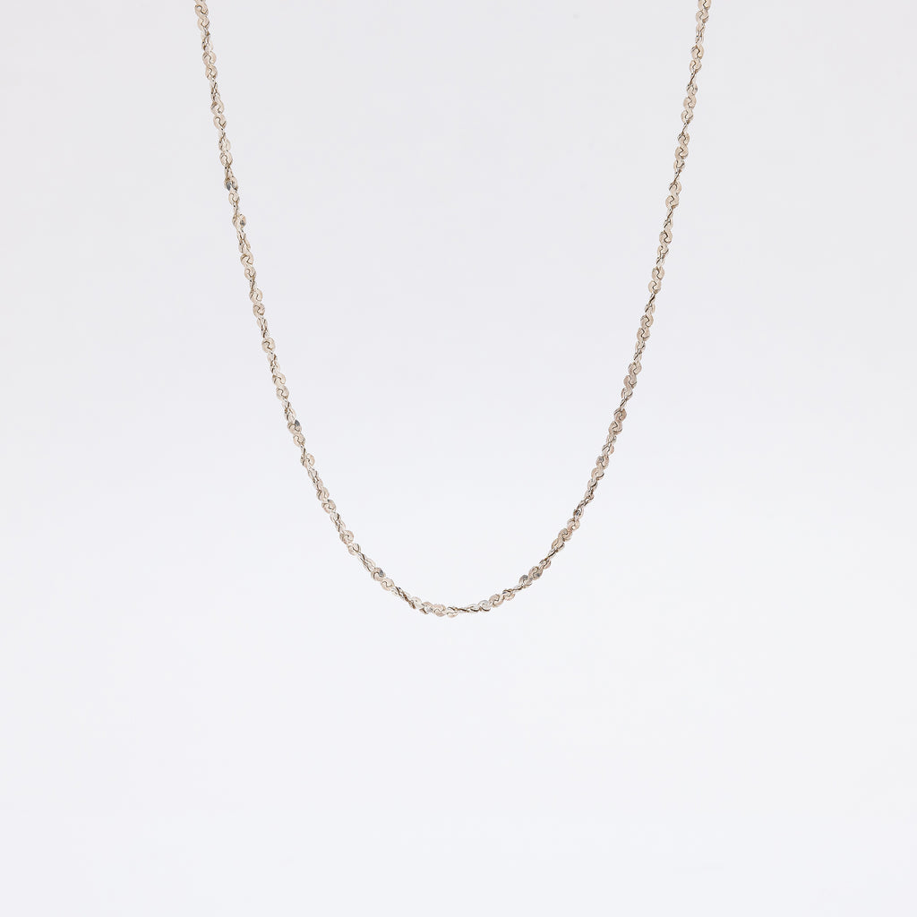 Twisted Discs Sterling Silver Necklace