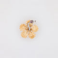 XL Diamonds + Pink Sapphires Hibiscus Pendant
