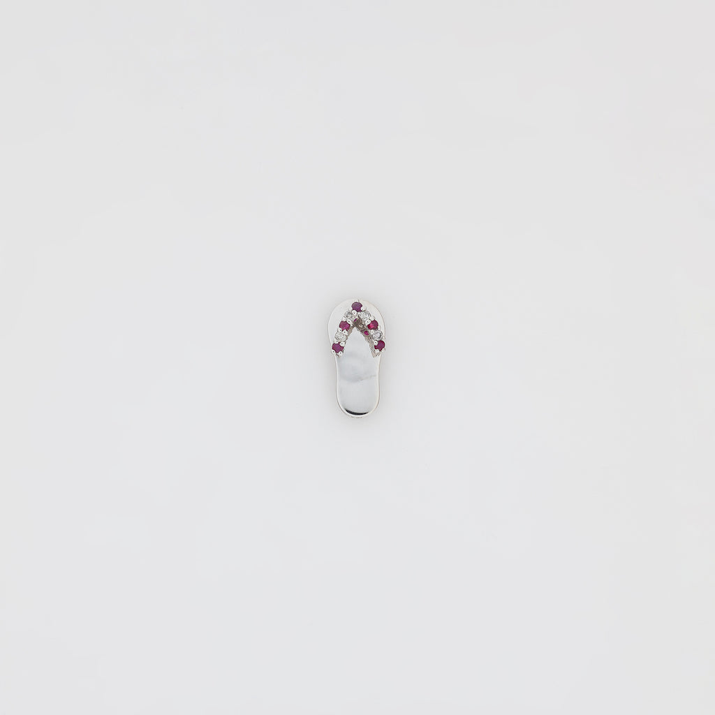 Ruby + Diamond Slippah Pendant