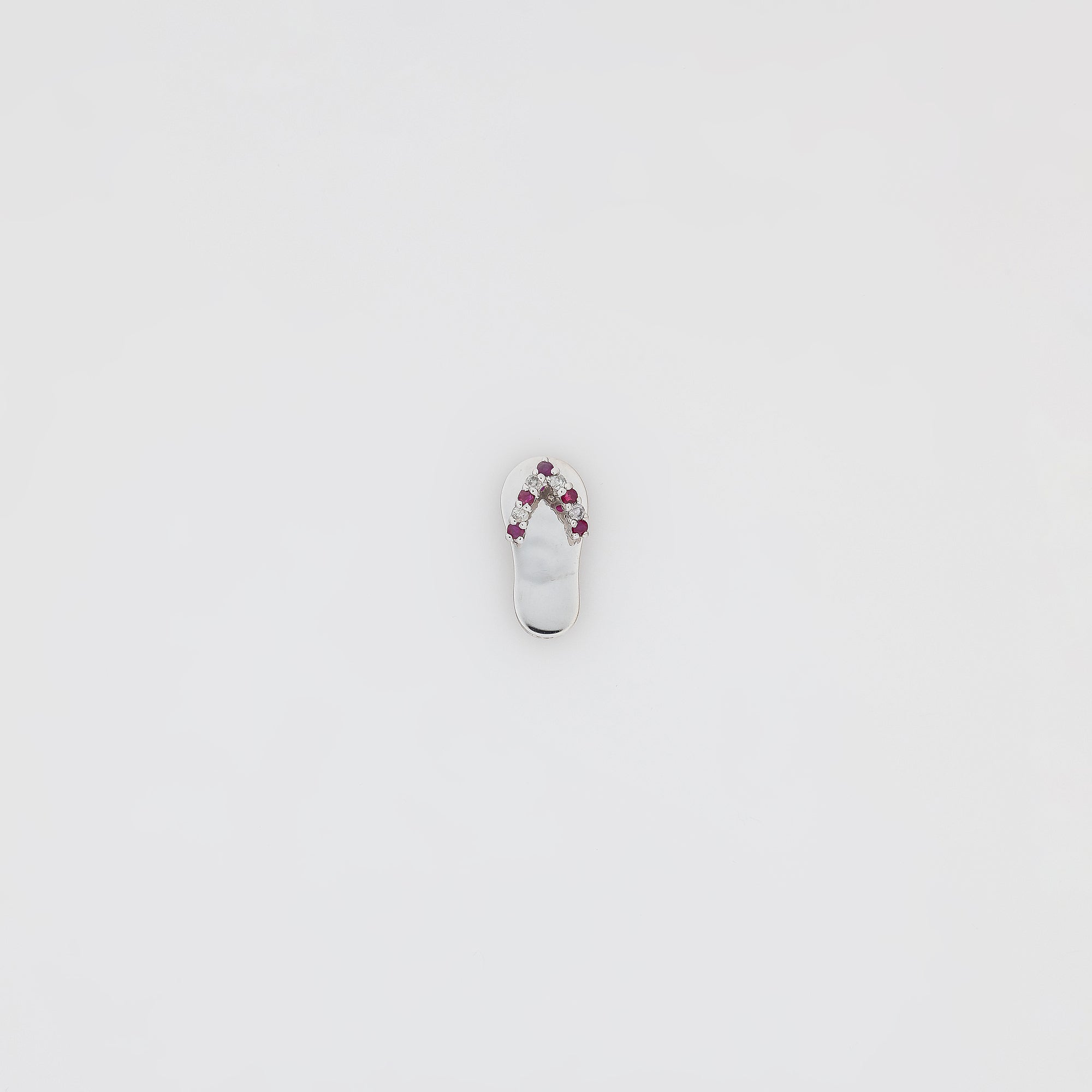 Ruby + Diamond Slippah Pendant